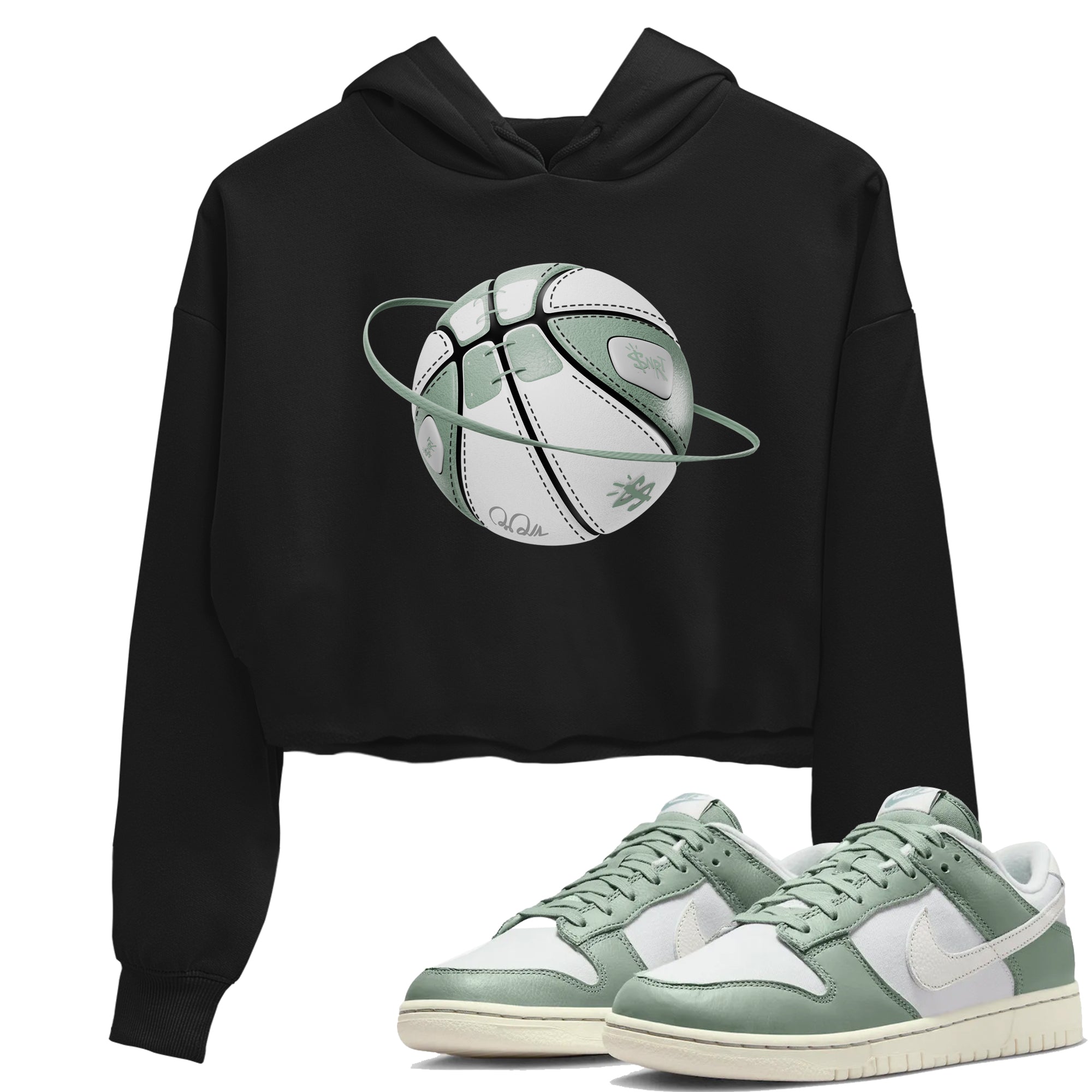 Basketball Planet Women's Tops - Dunk Mica Green