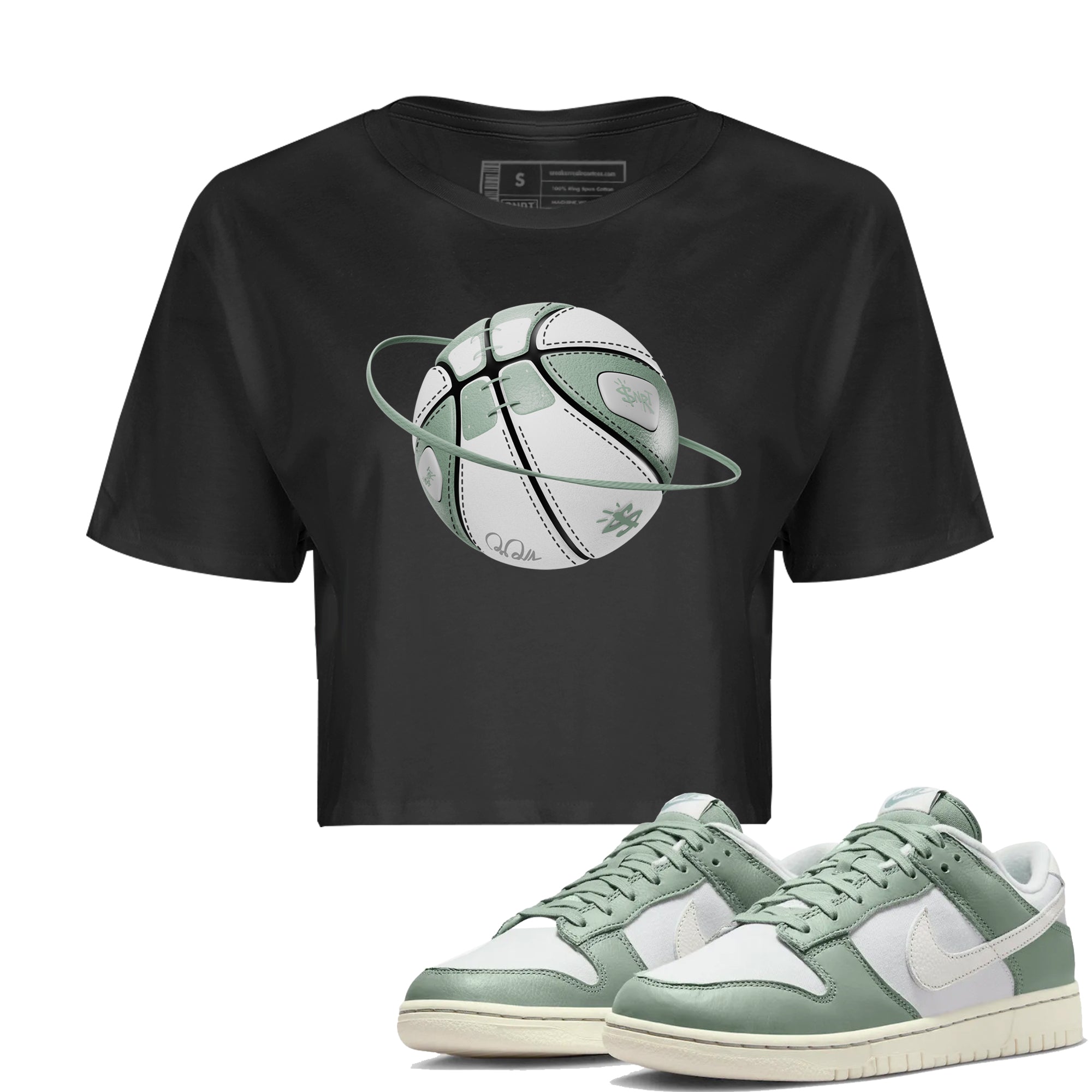 Basketball Planet Women's Tops - Dunk Mica Green