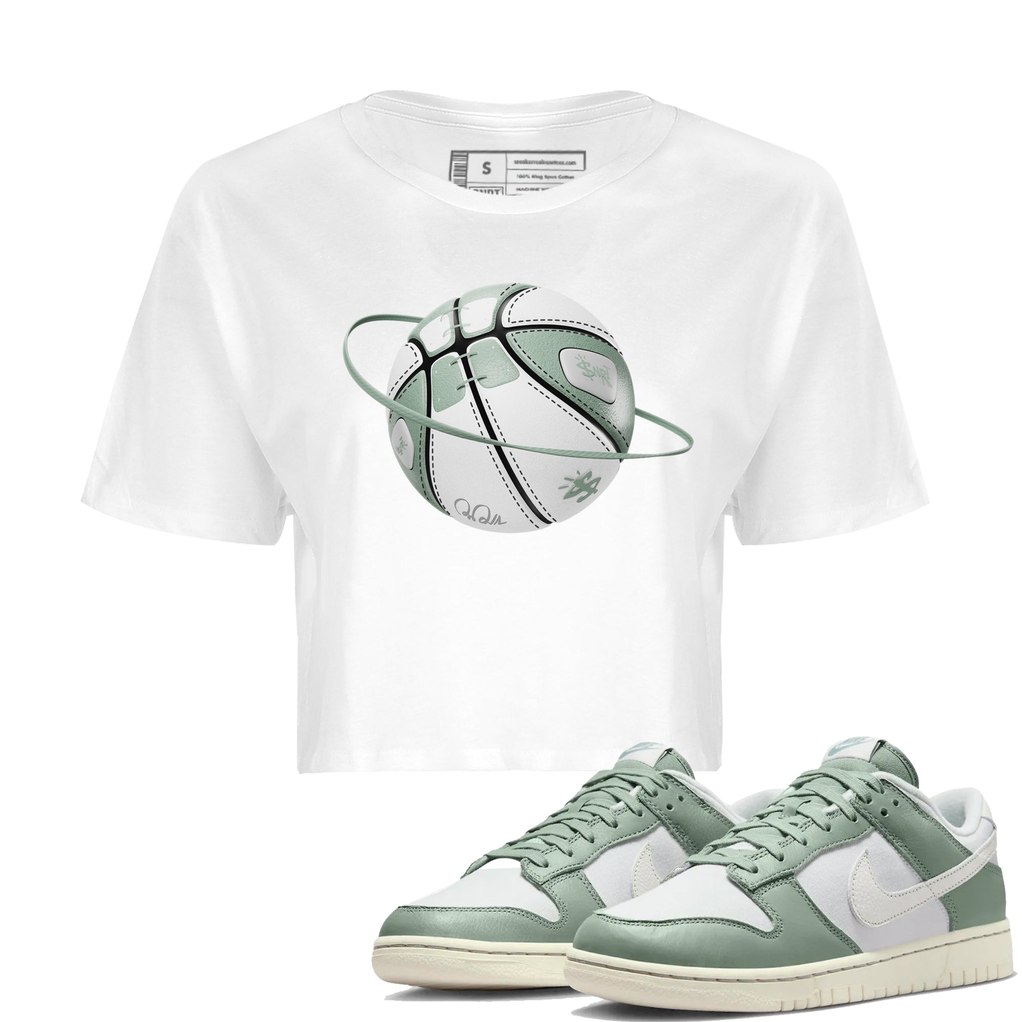 Basketball Planet Women's Tops - Dunk Mica Green