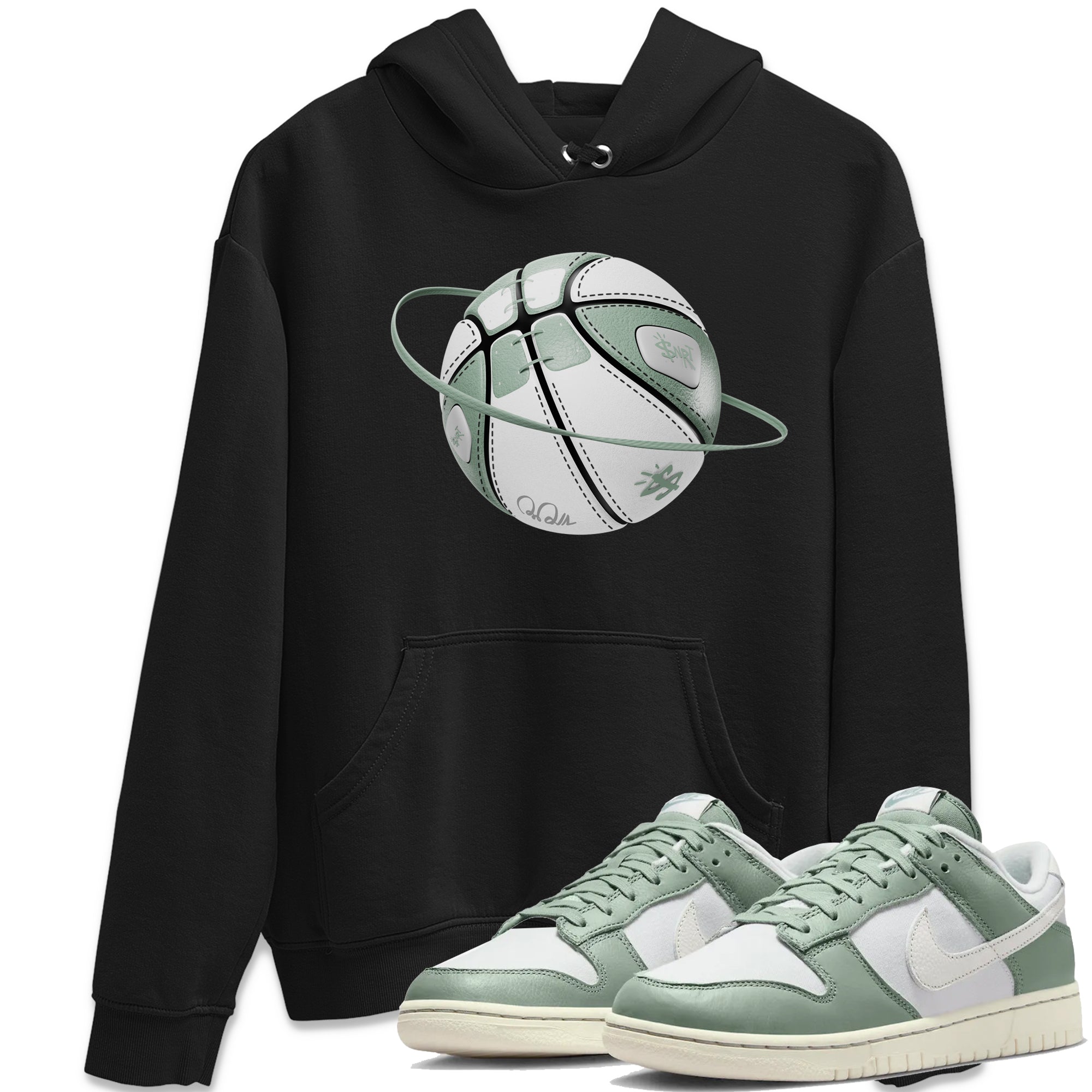 Basketball Planet Unisex Tops - Dunk Mica Green