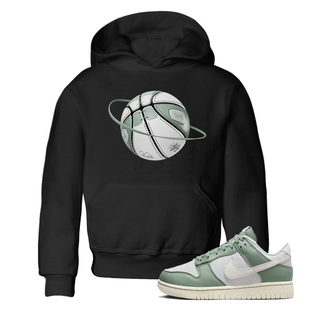 Basketball Planet Kids Tops - Dunk Mica Green