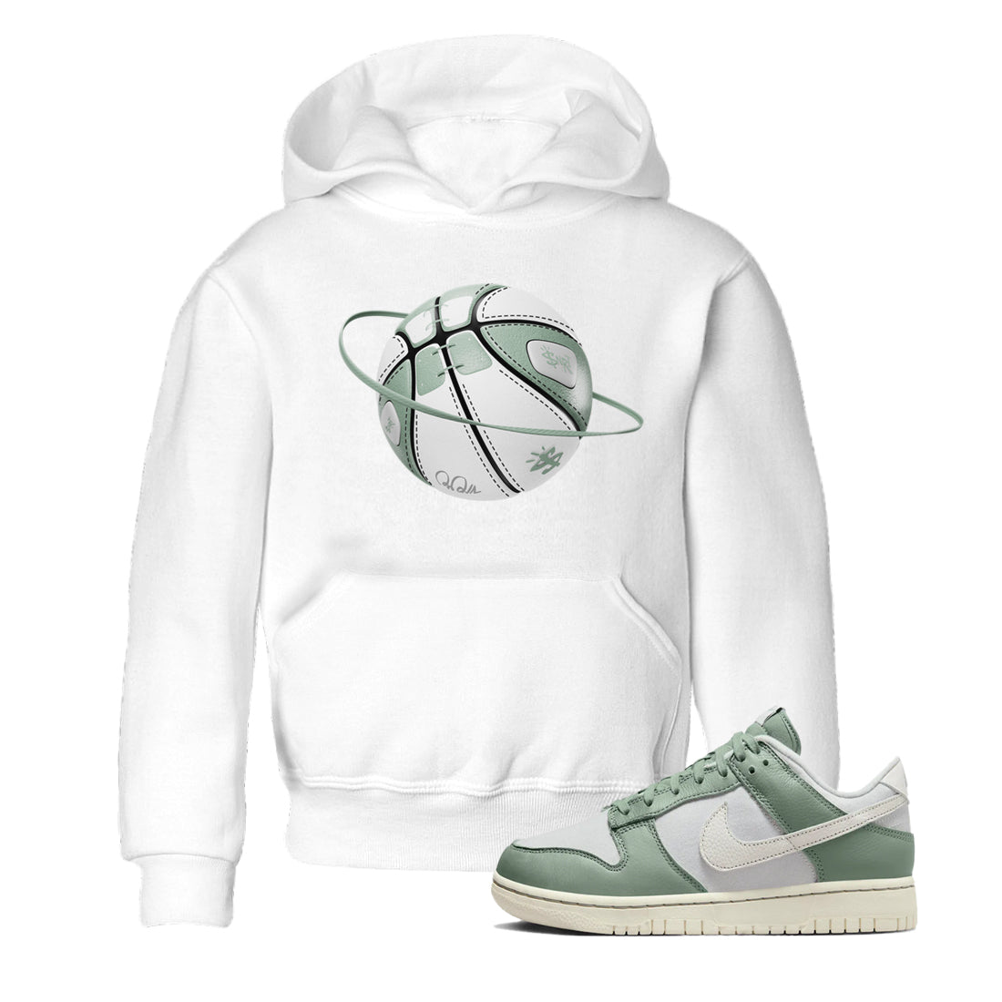 Basketball Planet Kids Tops - Dunk Mica Green
