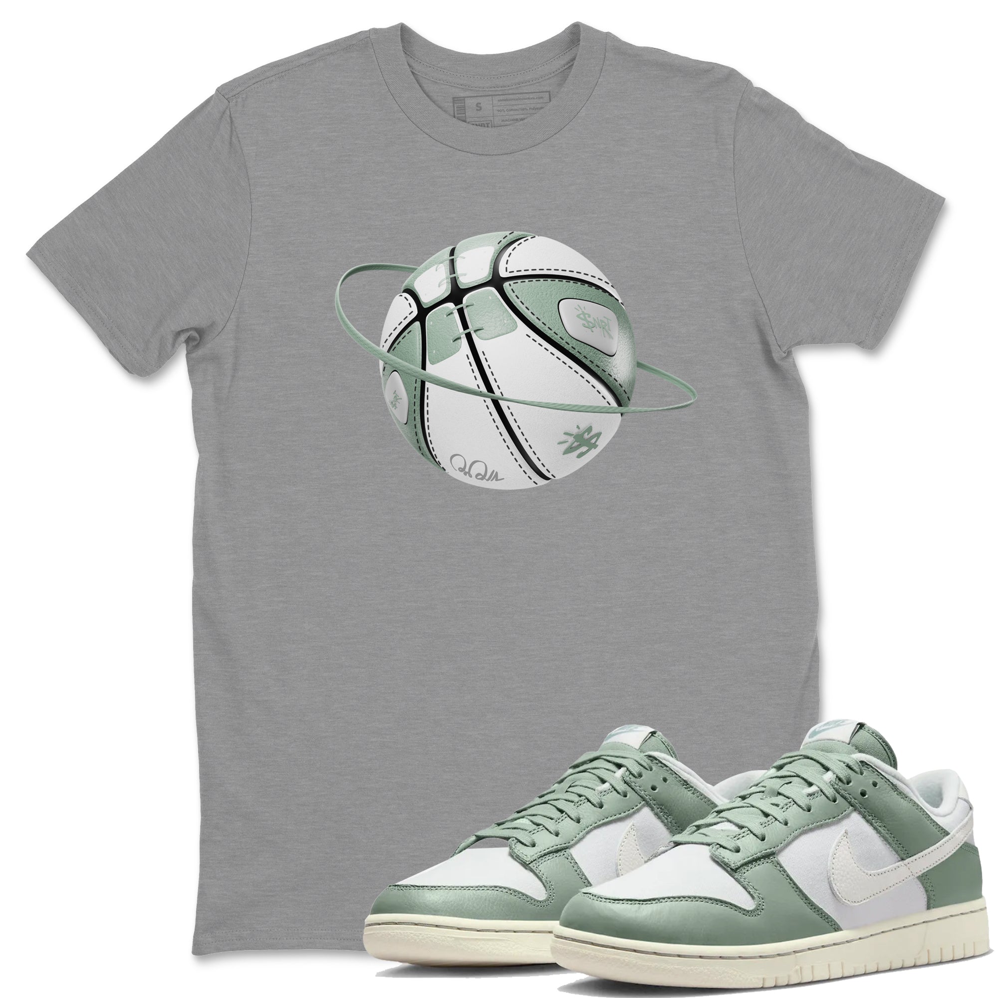 Basketball Planet Unisex Tops - Dunk Mica Green