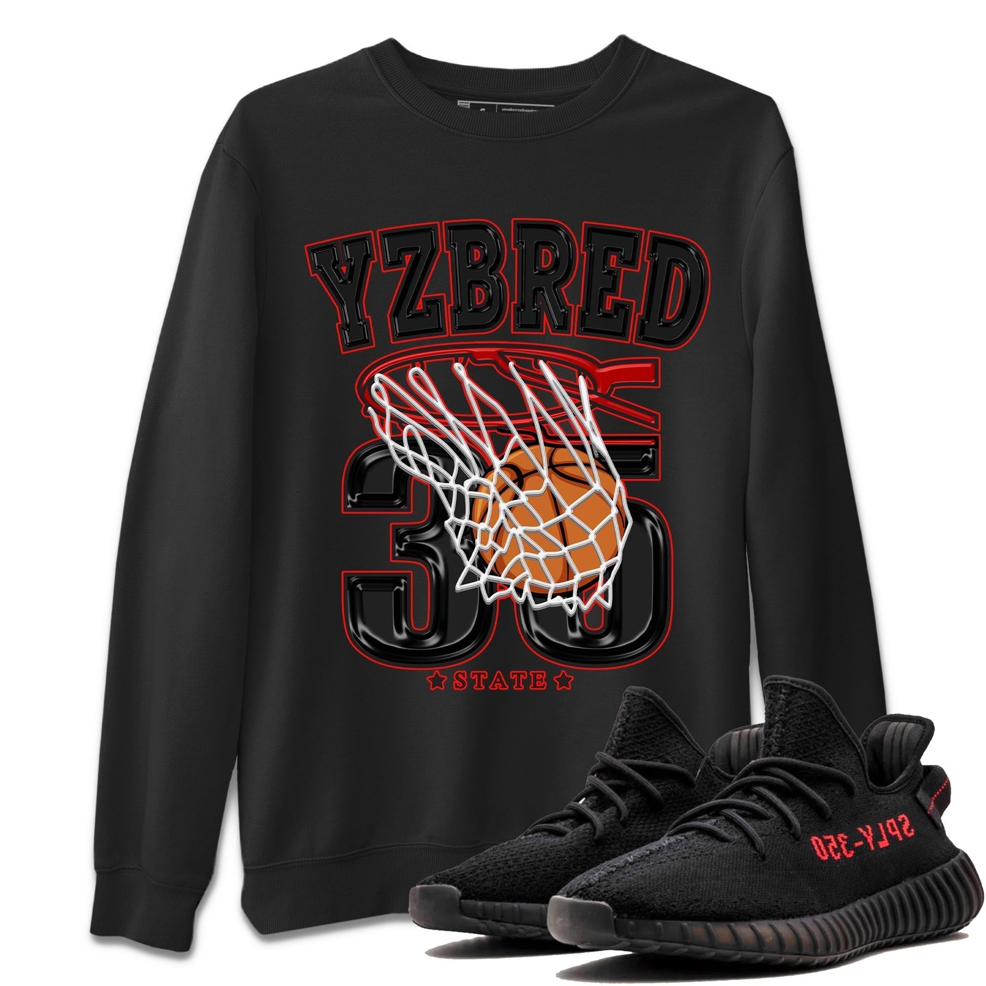 Basketball snkmatch Tee - Yeezy 350 Bred