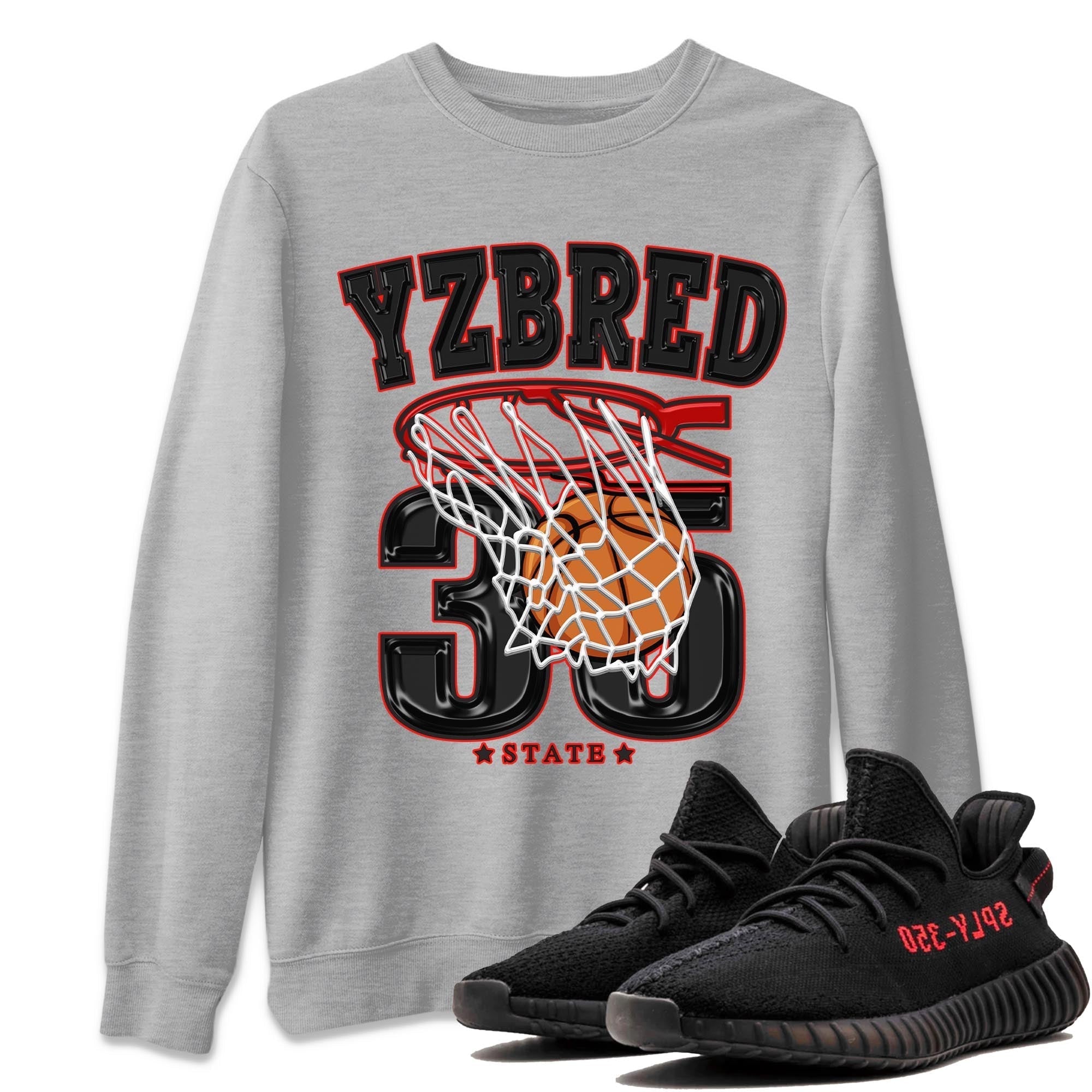 Basketball snkmatch Tee - Yeezy 350 Bred