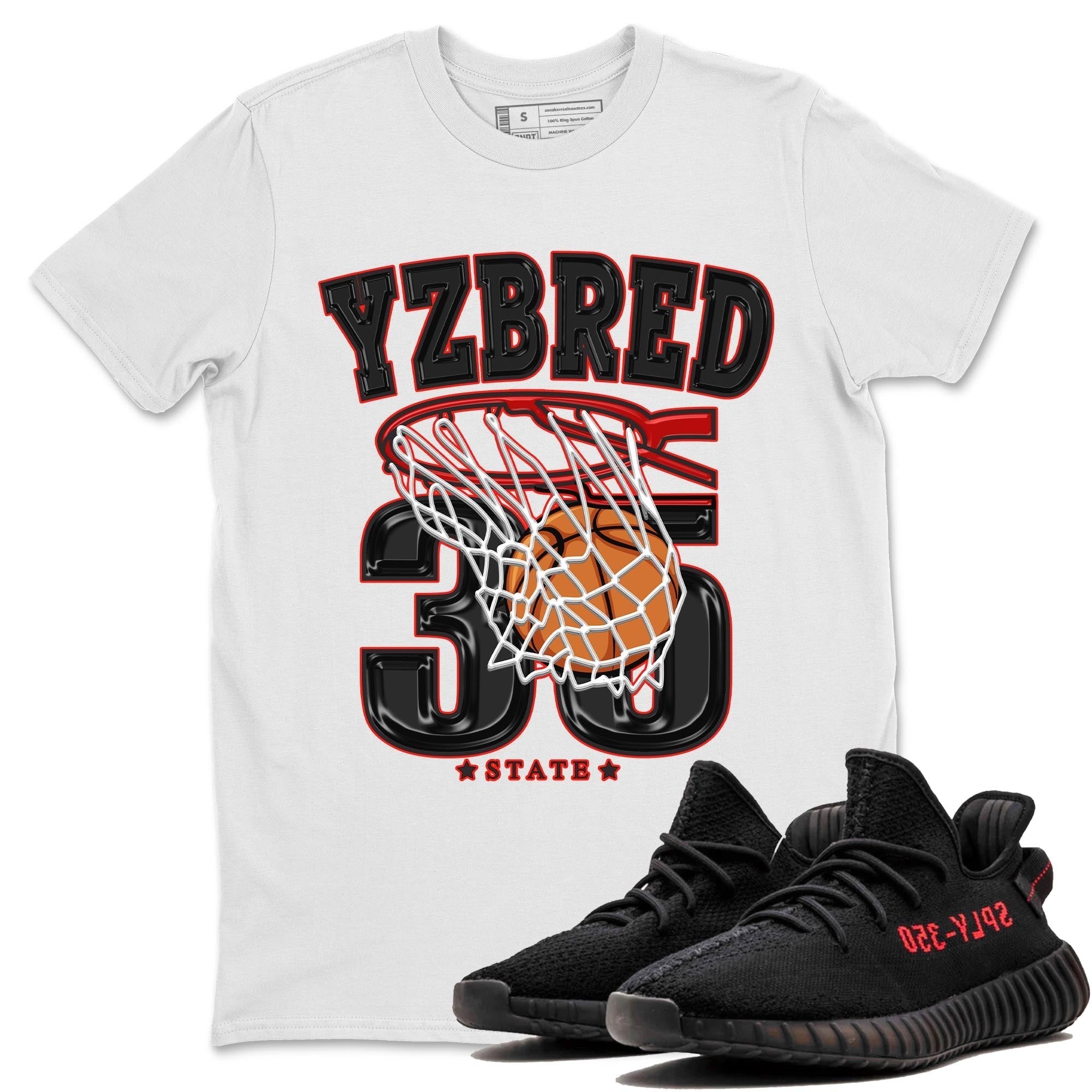 Basketball snkmatch Tee - Yeezy 350 Bred