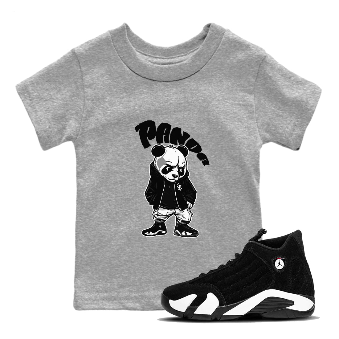 Bastard Panda snkmatch Tee Kids - Air Jordan 14 Panda