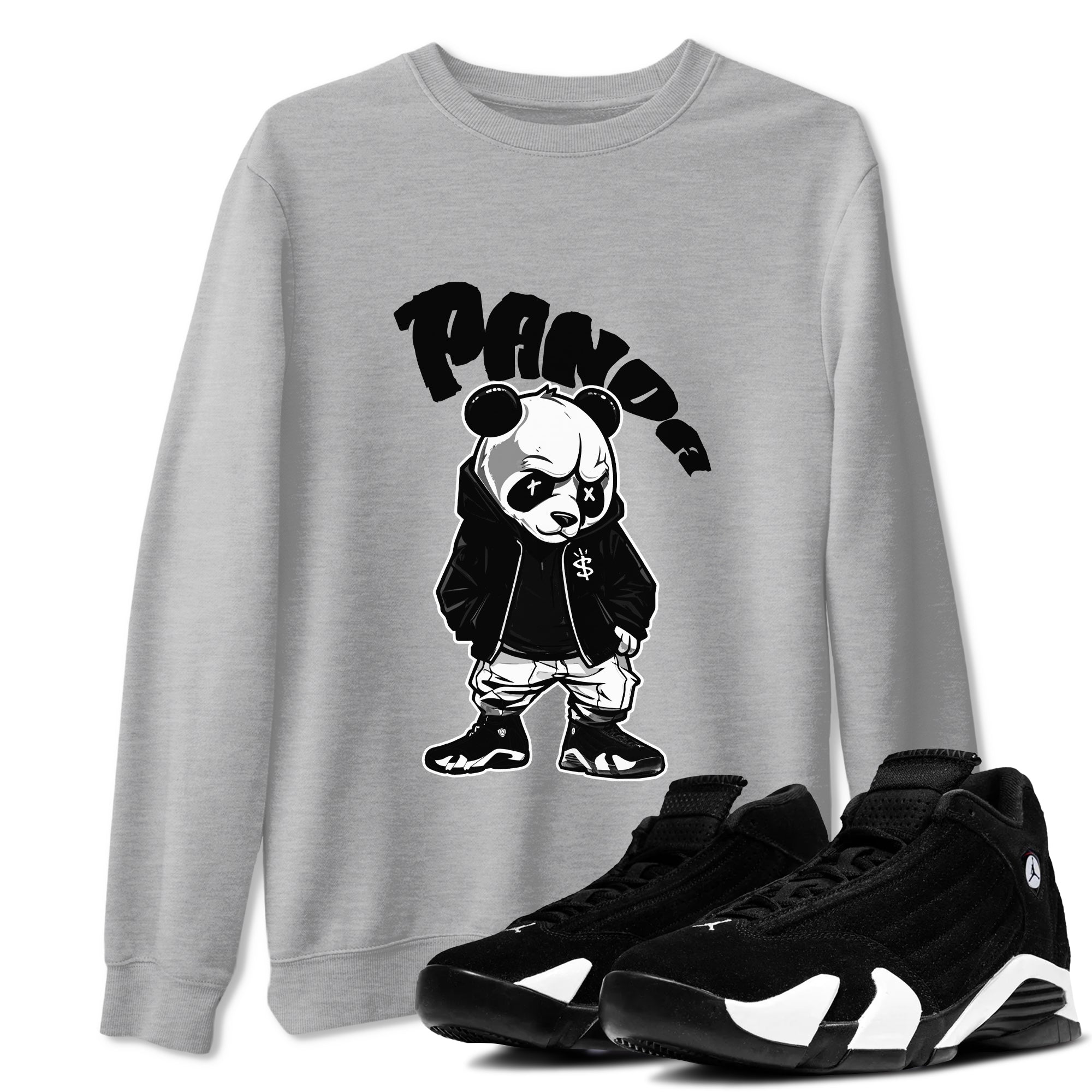 Bastard Panda snkmatch Tee - Air Jordan 14 Panda