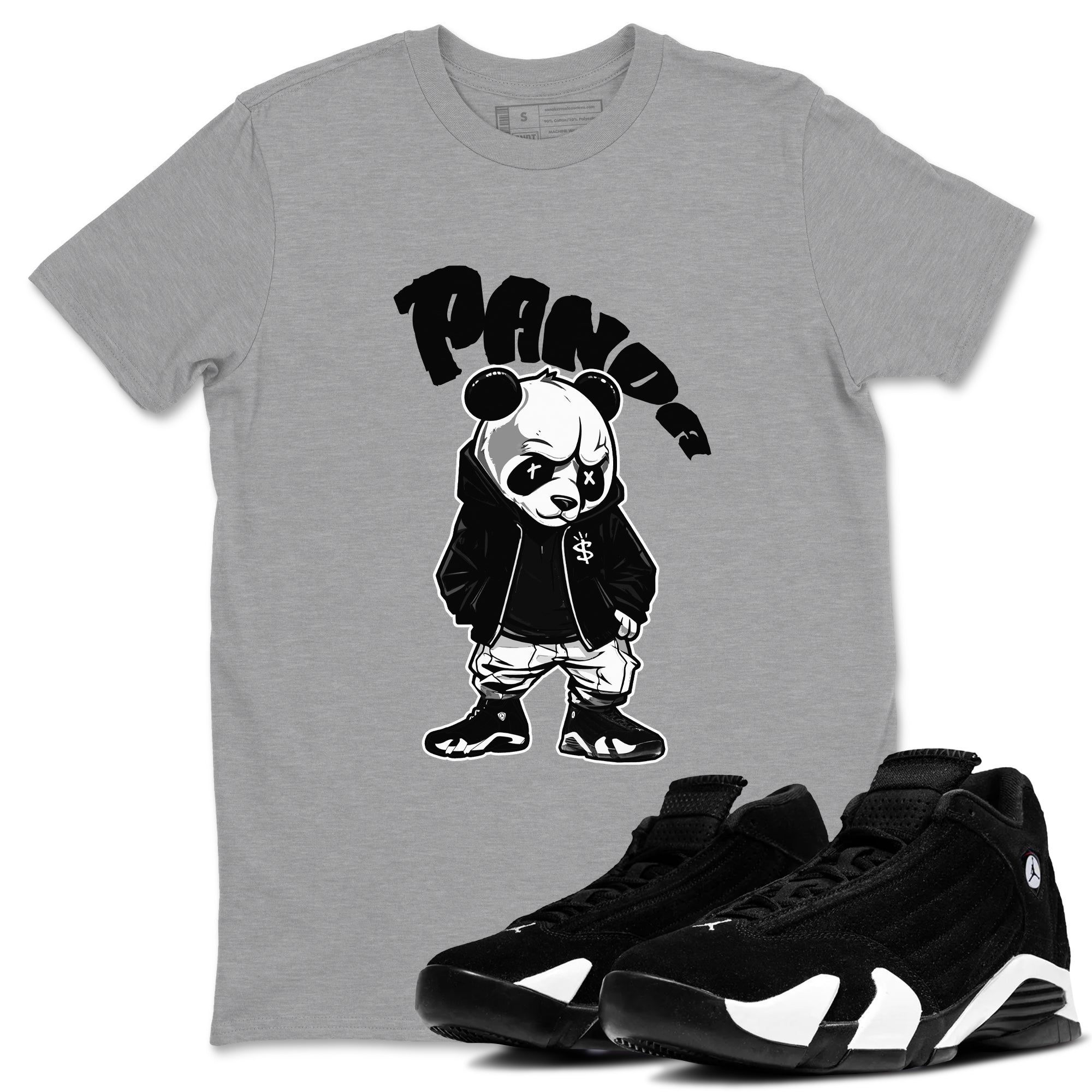Bastard Panda snkmatch Tee - Air Jordan 14 Panda