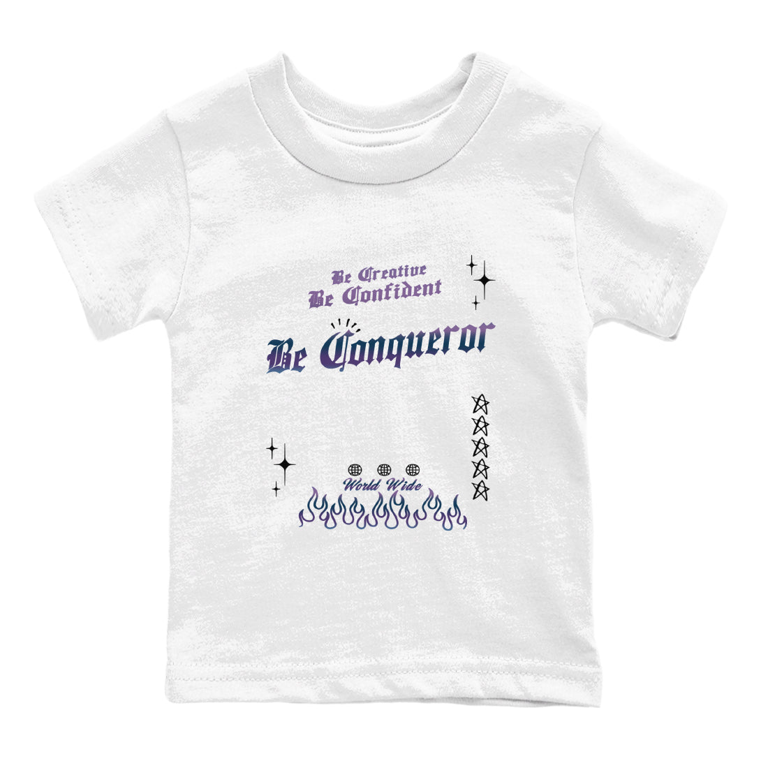 Be Conqueror snkmatch Tees Kids - Air Foamposite One Galaxy