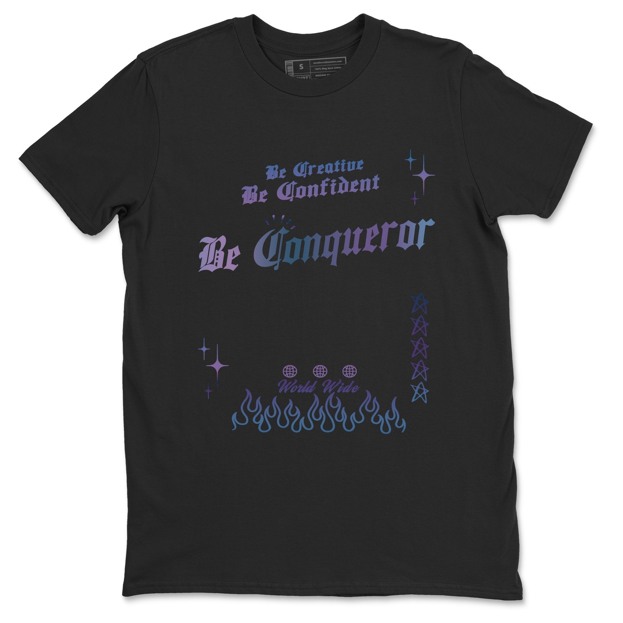 Be Conqueror snkmatch Tees - Air Foamposite One Galaxy