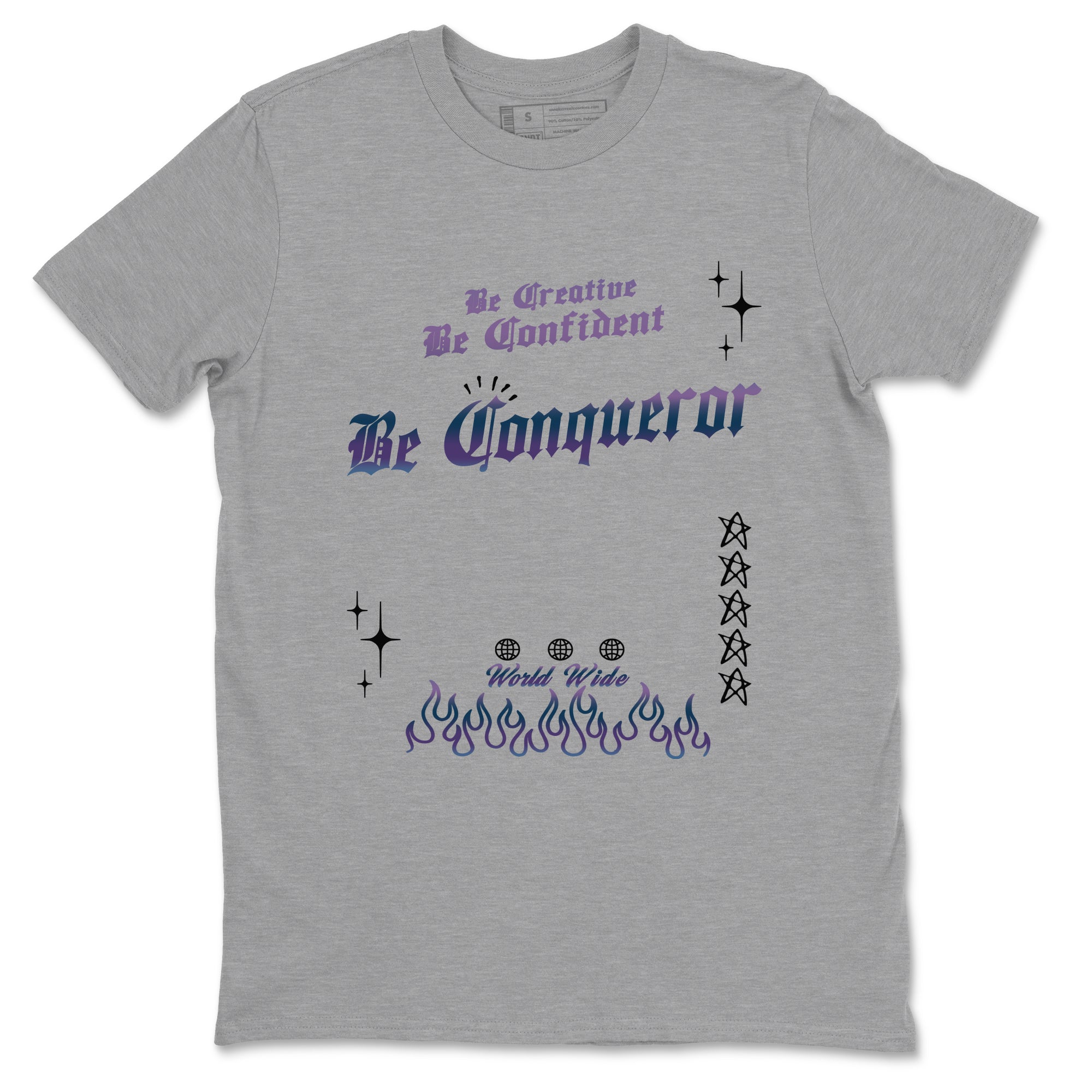 Be Conqueror snkmatch Tees - Air Foamposite One Galaxy