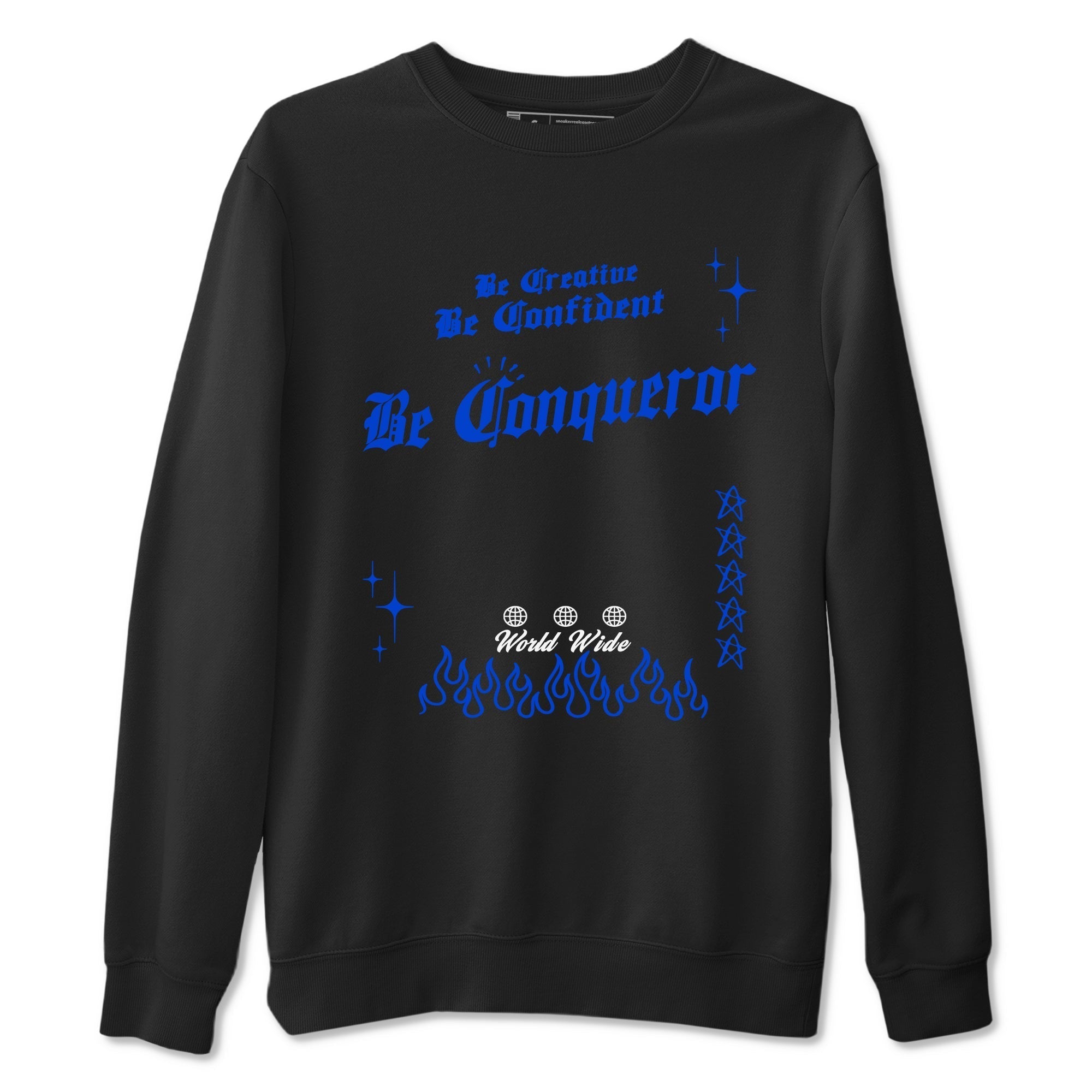 Be Conqueror snkmatch Tees - Air Foamposite One Royal