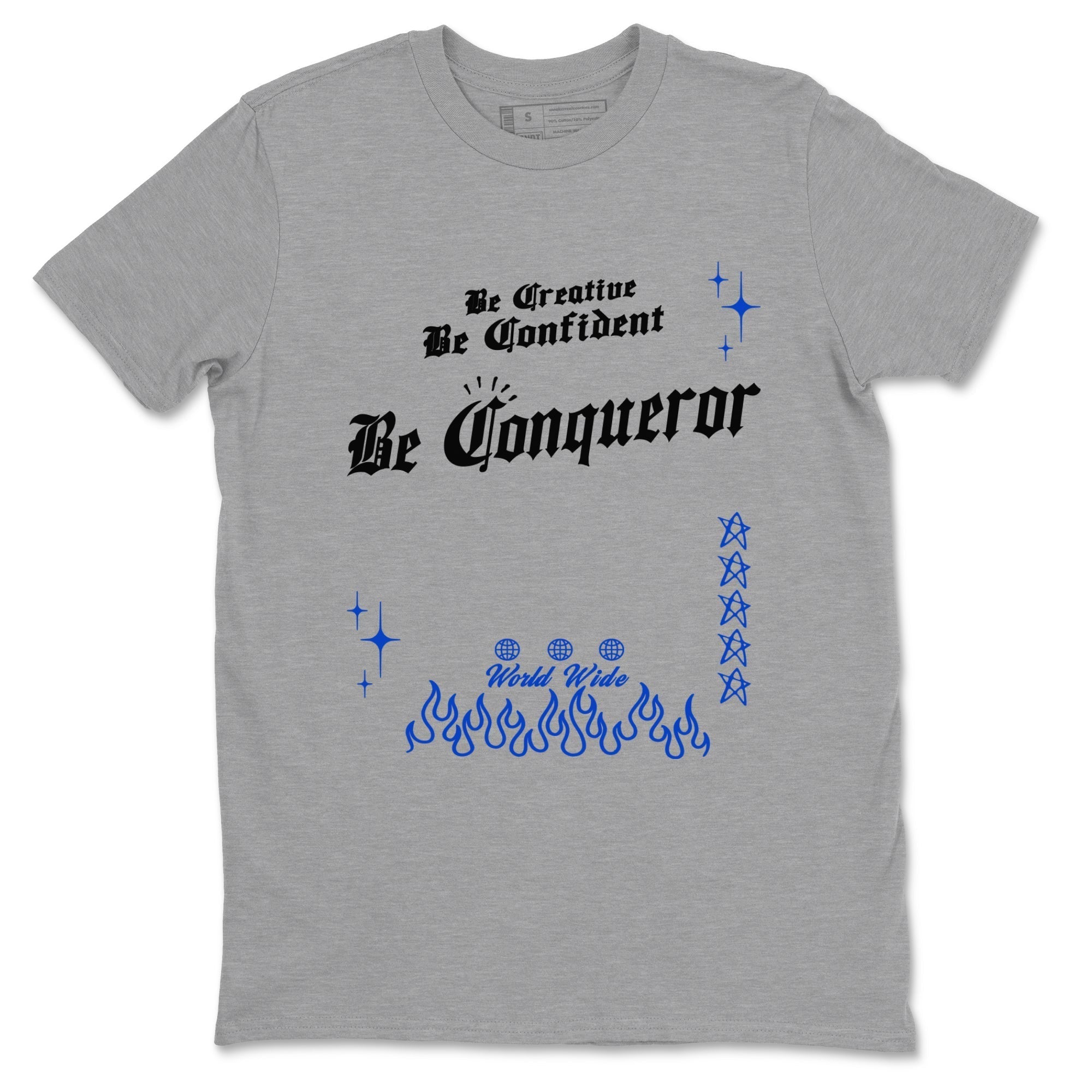 Be Conqueror snkmatch Tees - Air Foamposite One Royal