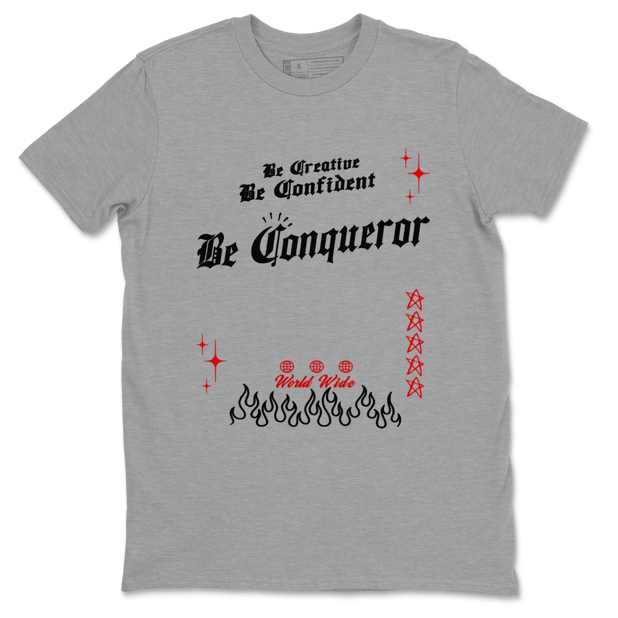 Be Conqueror snkmatch Tees - Air Jordan 1 Black Toe Reimagined