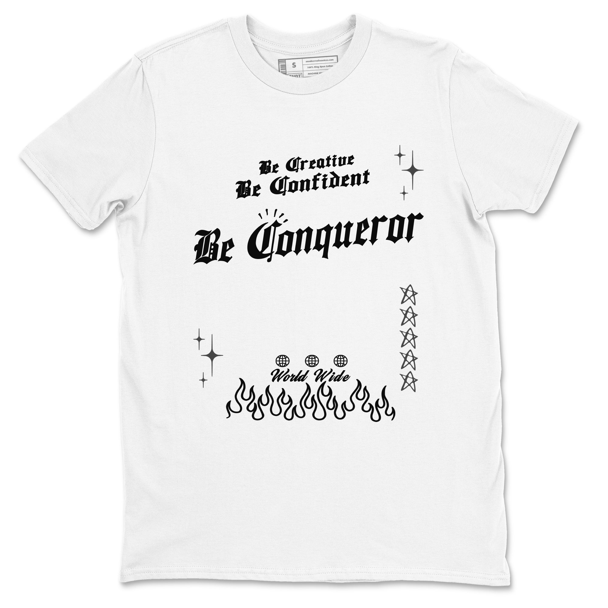 Be Conqueror snkmatch Tees - Air Jordan 12 Black Wolf Grey