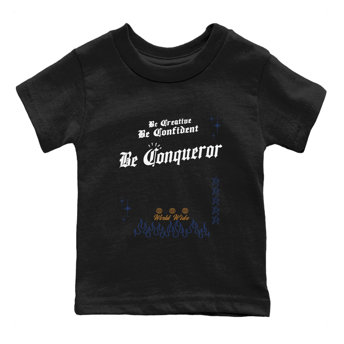 Be Conqueror snkmatch Tees Kids - Air Jordan 13 Midnight Navy