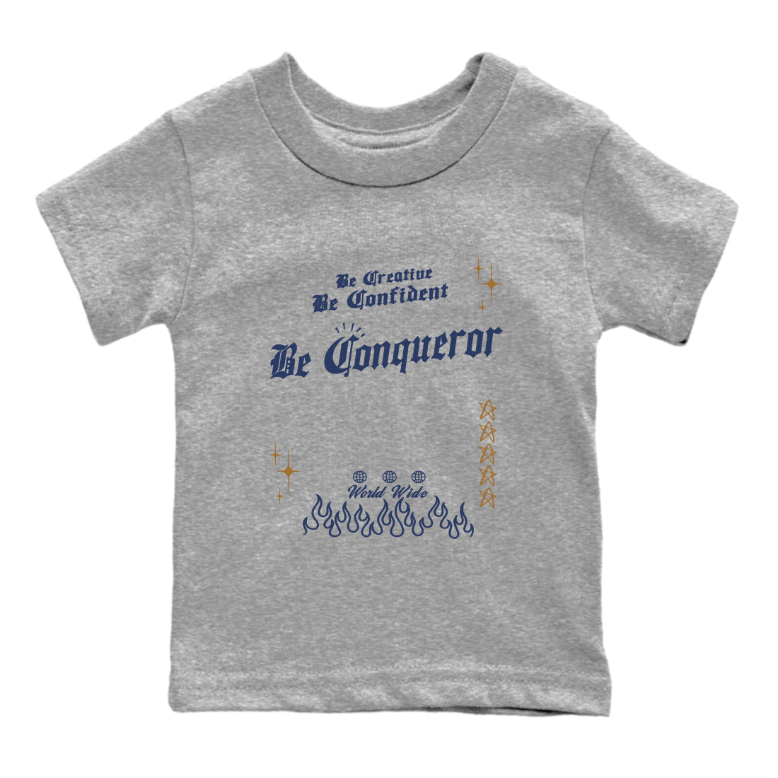 Be Conqueror snkmatch Tees Kids - Air Jordan 13 Midnight Navy