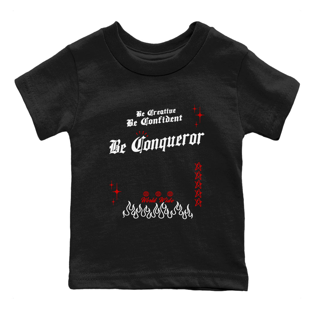 Be Conqueror snkmatch Tees Kids - Air Jordan 14 Black Toe