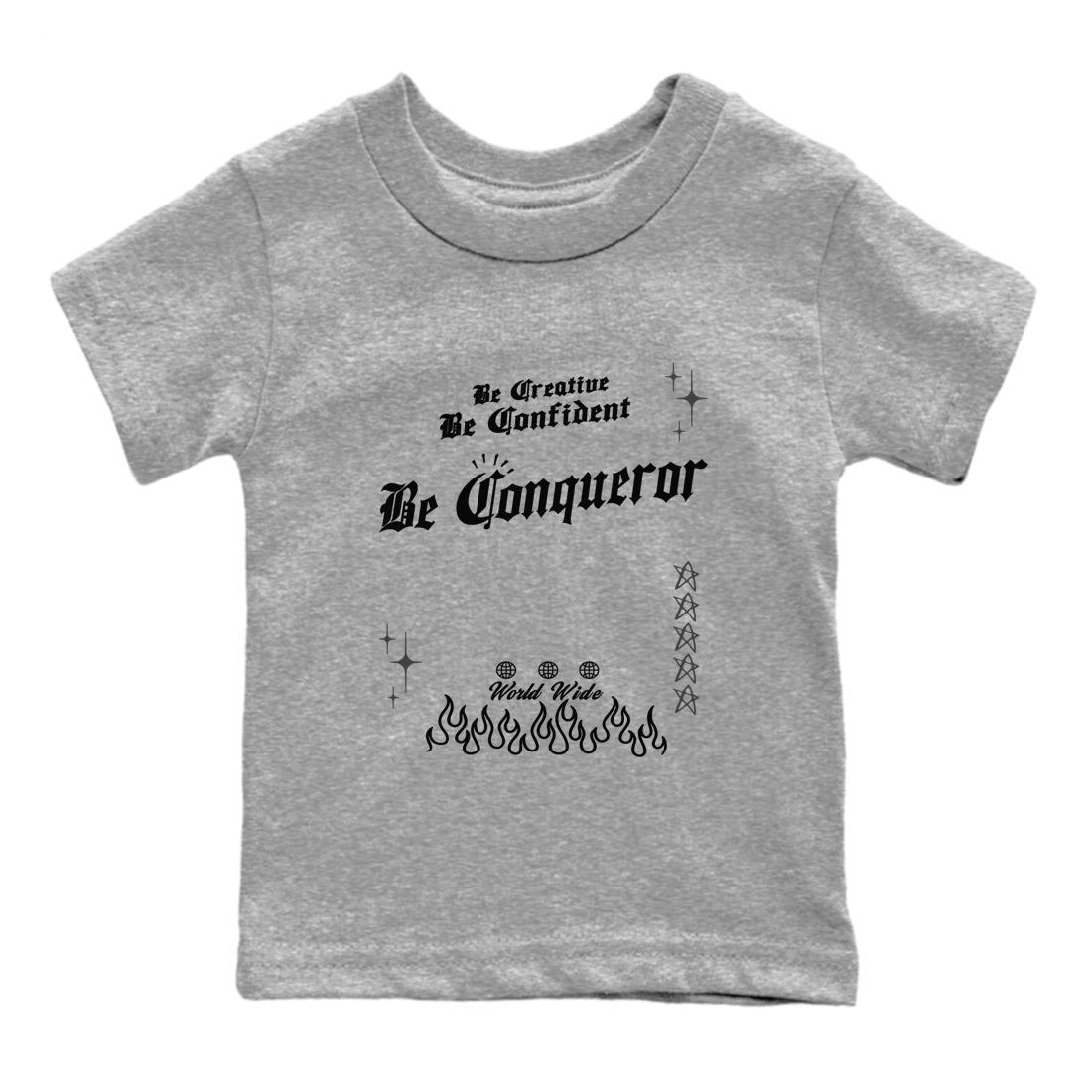 Be Conqueror snkmatch Tees Kids - Air Jordan 4 Black Cat