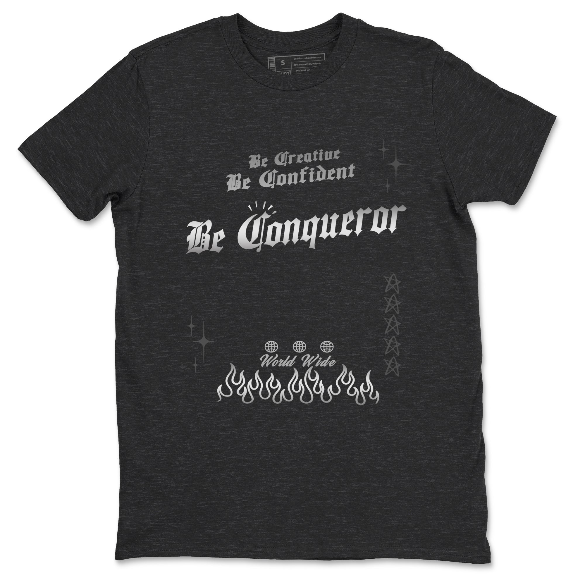 Be Conqueror snkmatch Tees - Air Jordan 4 Black Cat