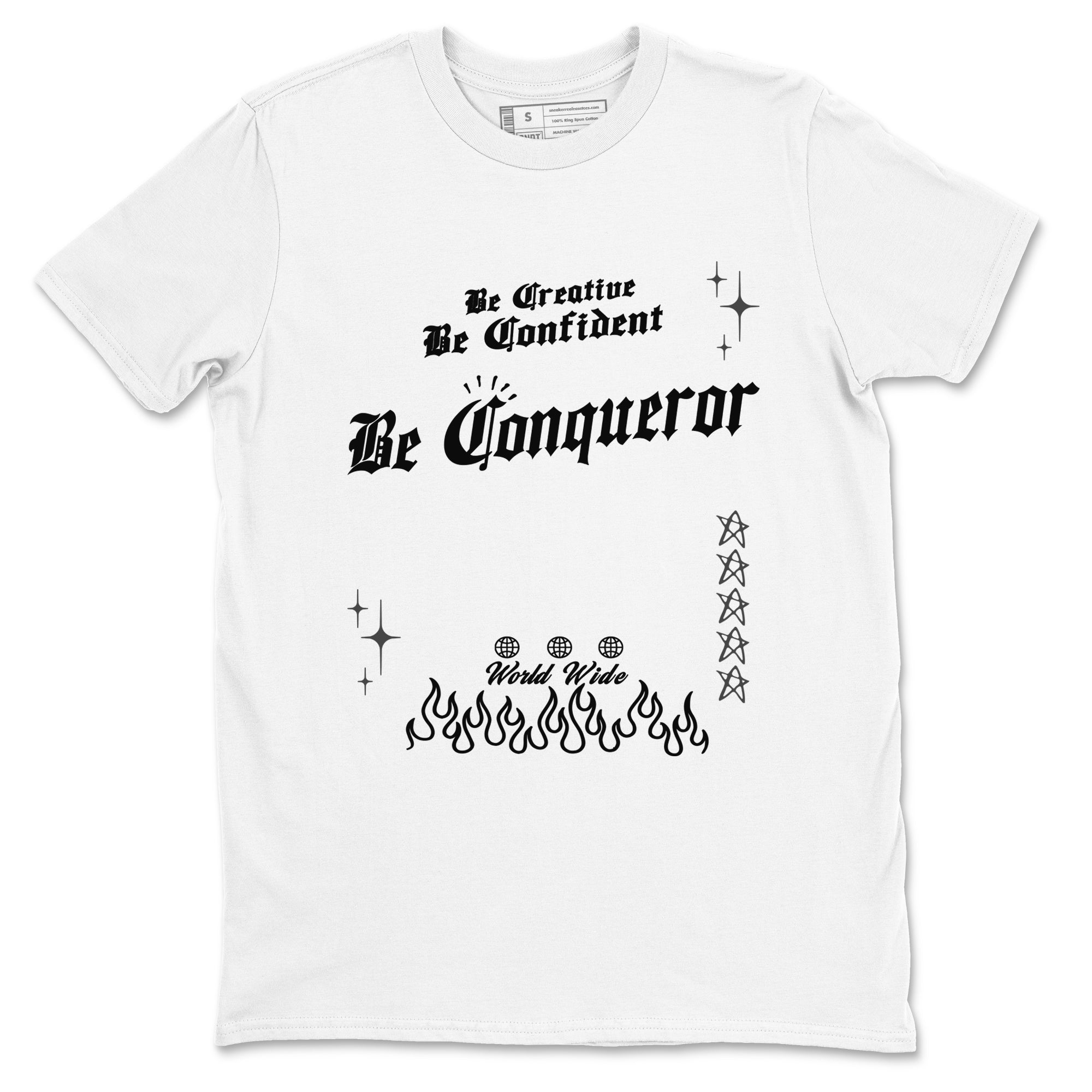Be Conqueror snkmatch Tees - Air Jordan 4 Black Cat