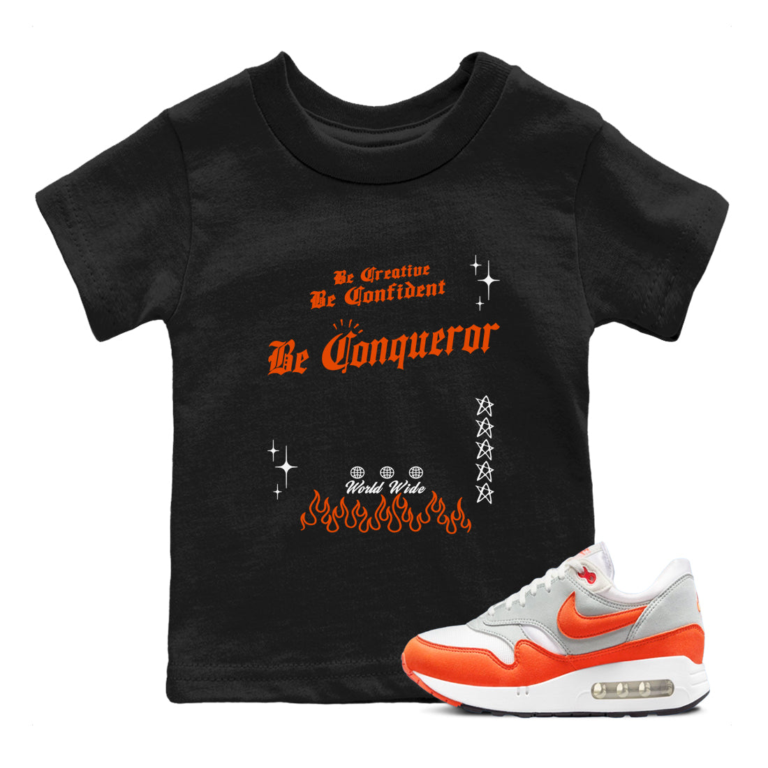 Be Conqueror snkmatch Tees Kids - Air Max 1 Cosmic Clay