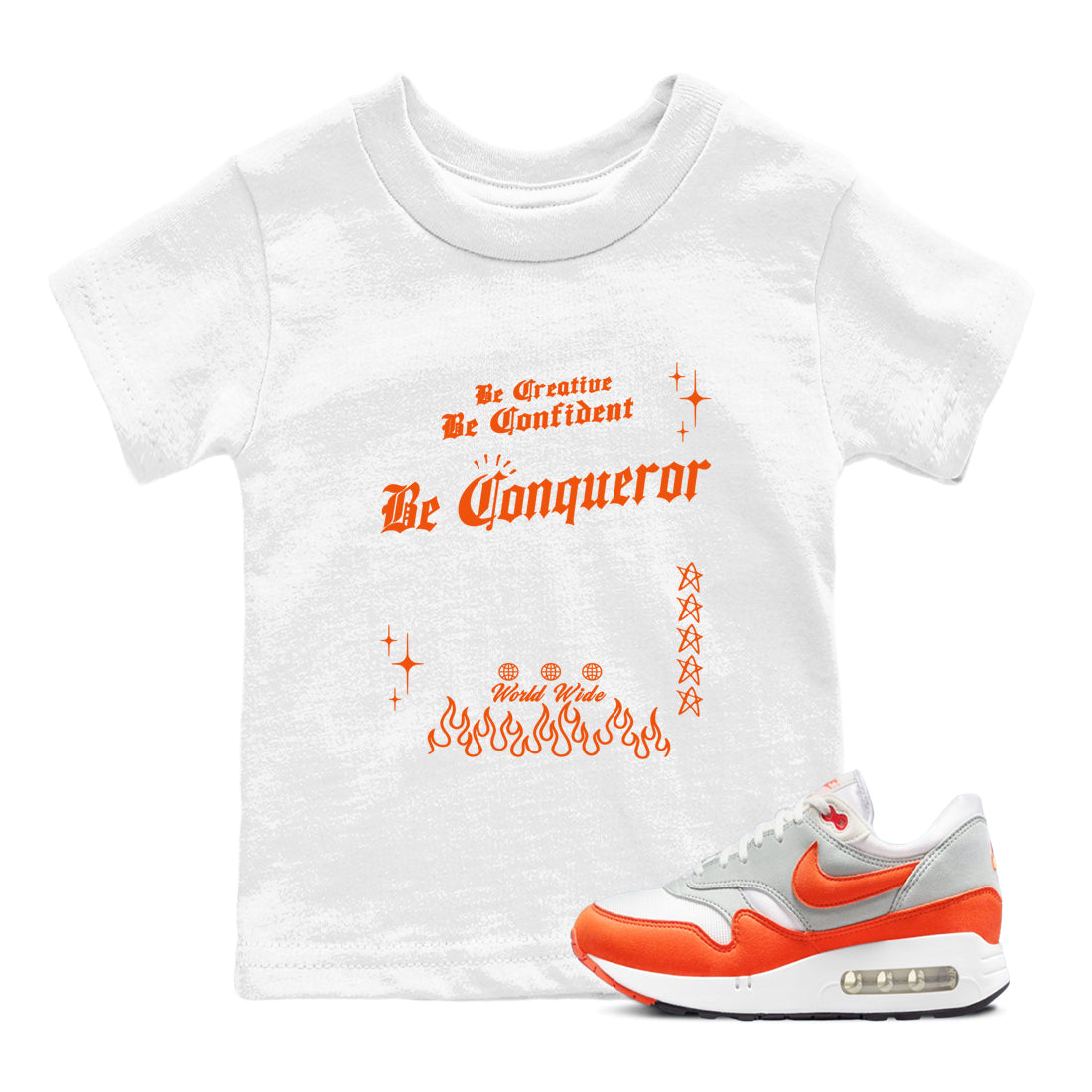 Be Conqueror snkmatch Tees Kids - Air Max 1 Cosmic Clay