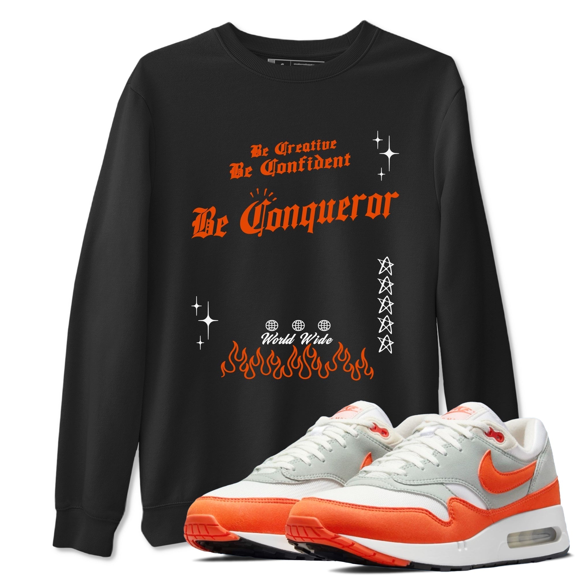 Be Conqueror snkmatch Tees - Air Max 1 Cosmic Clay