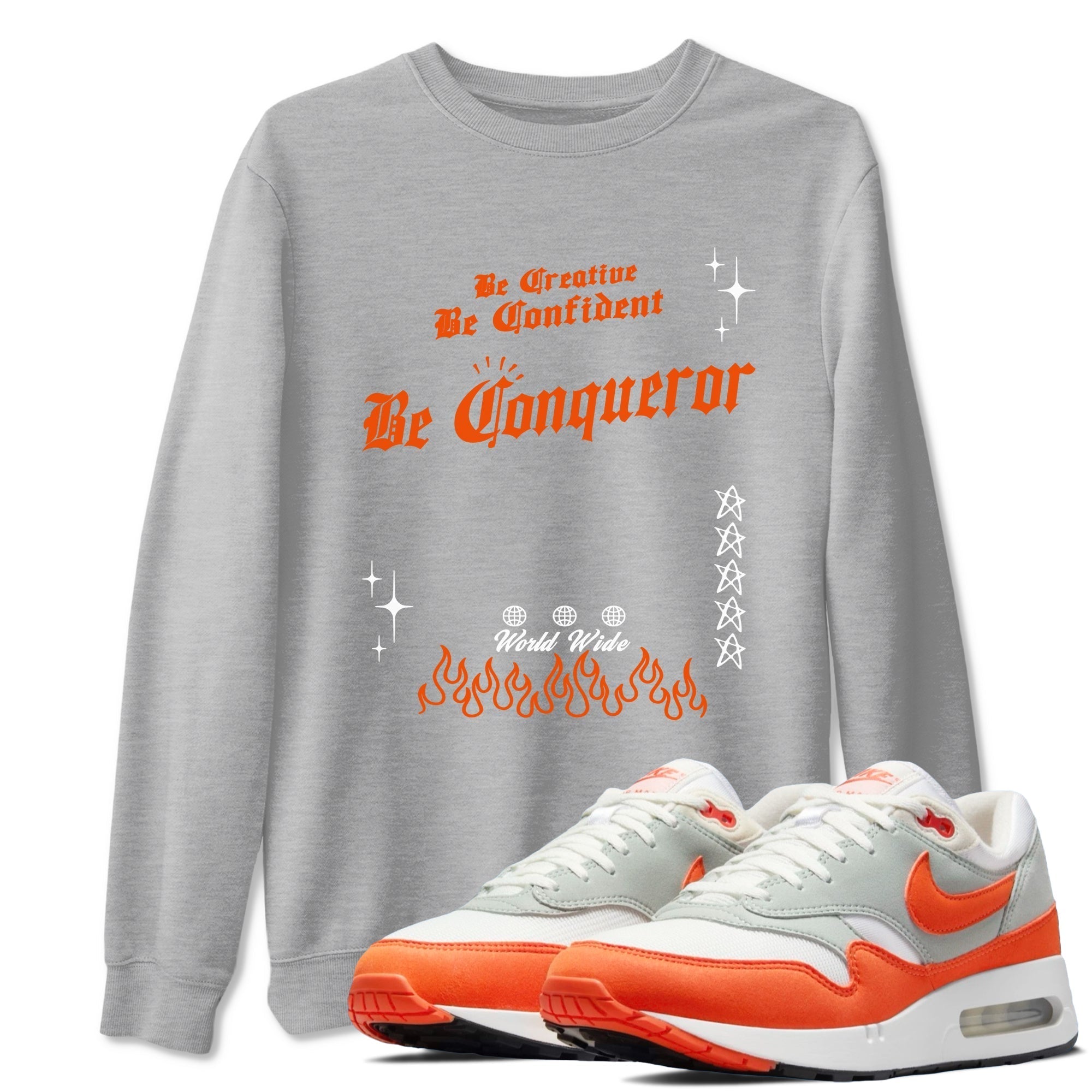 Be Conqueror snkmatch Tees - Air Max 1 Cosmic Clay