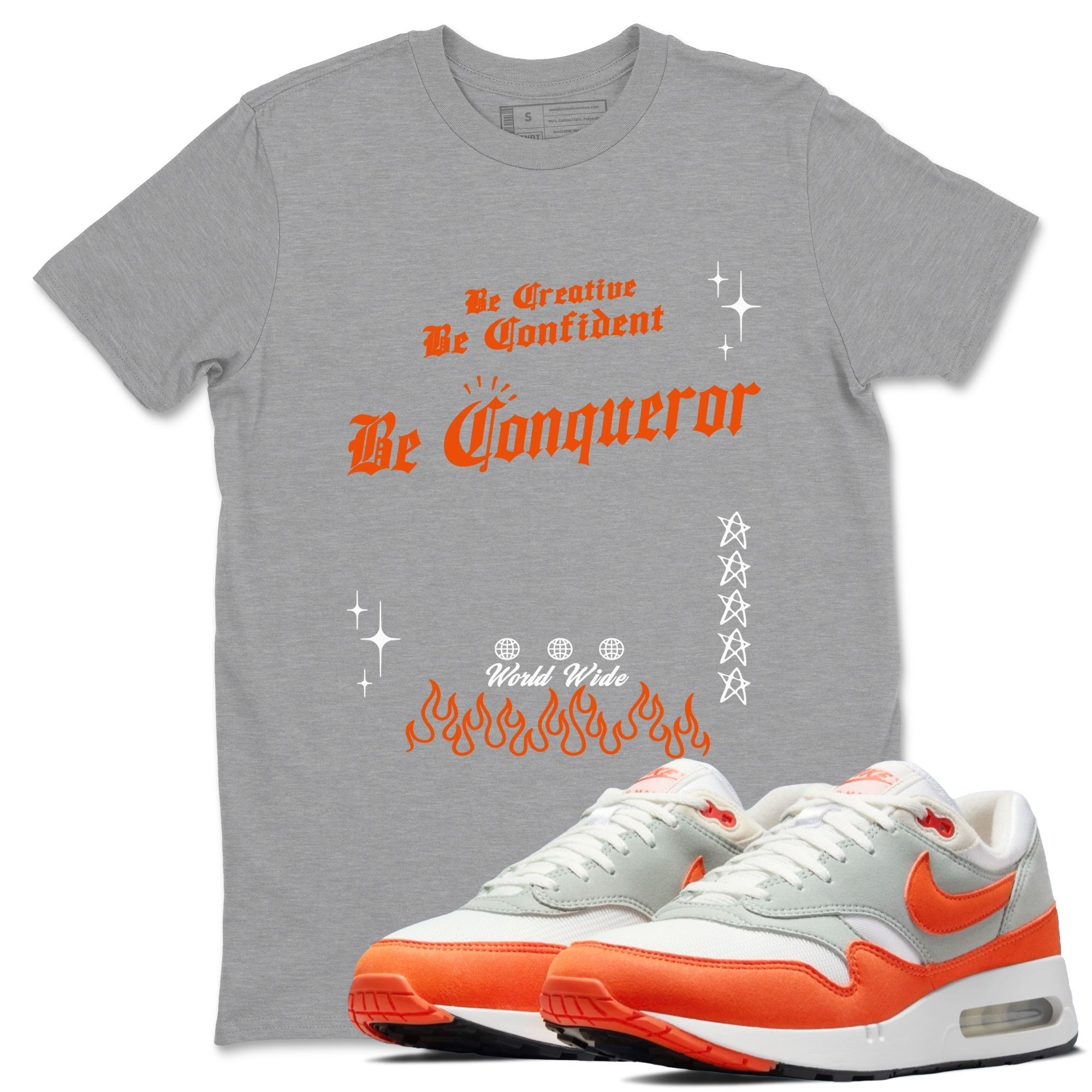 Be Conqueror snkmatch Tees - Air Max 1 Cosmic Clay