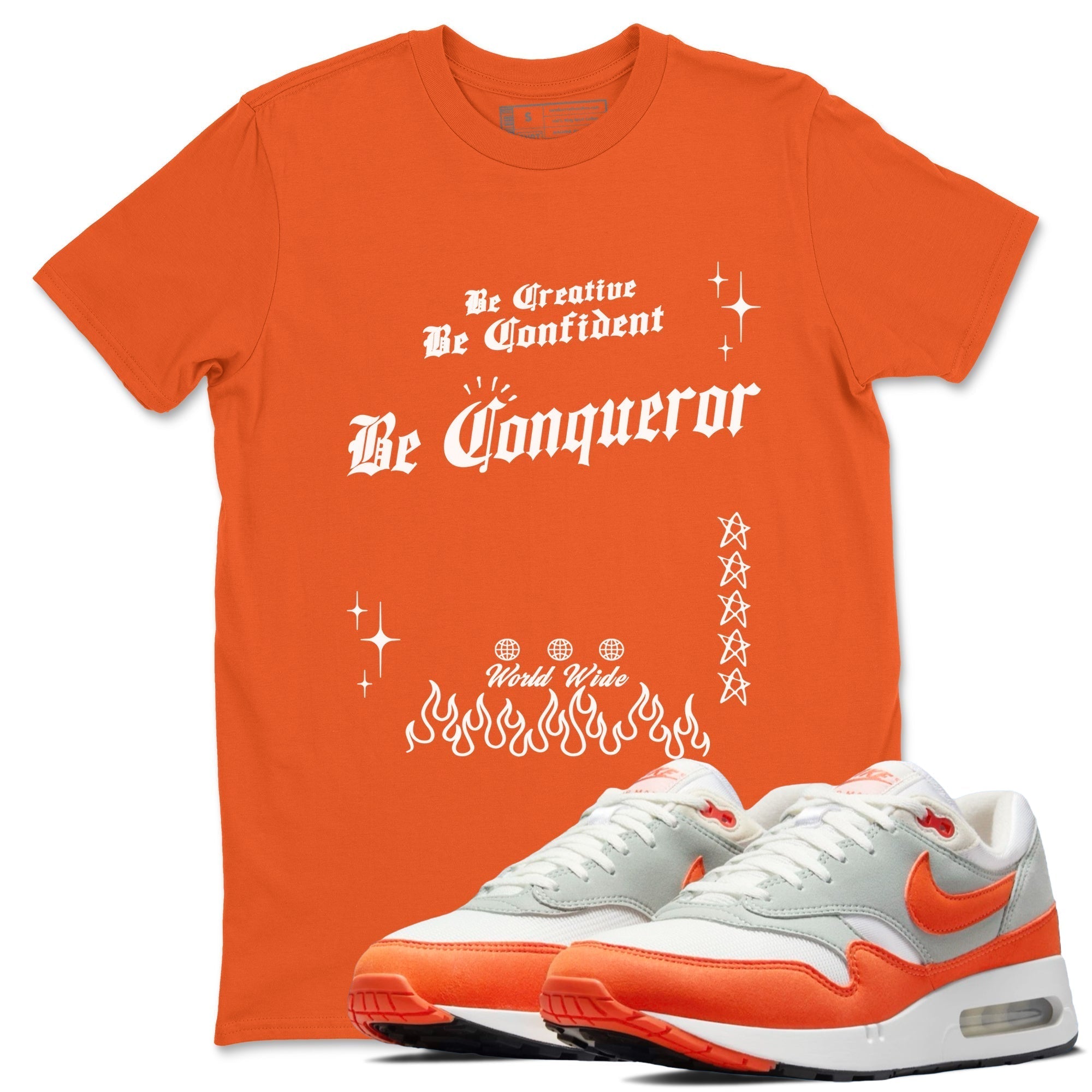 Be Conqueror snkmatch Tees - Air Max 1 Cosmic Clay