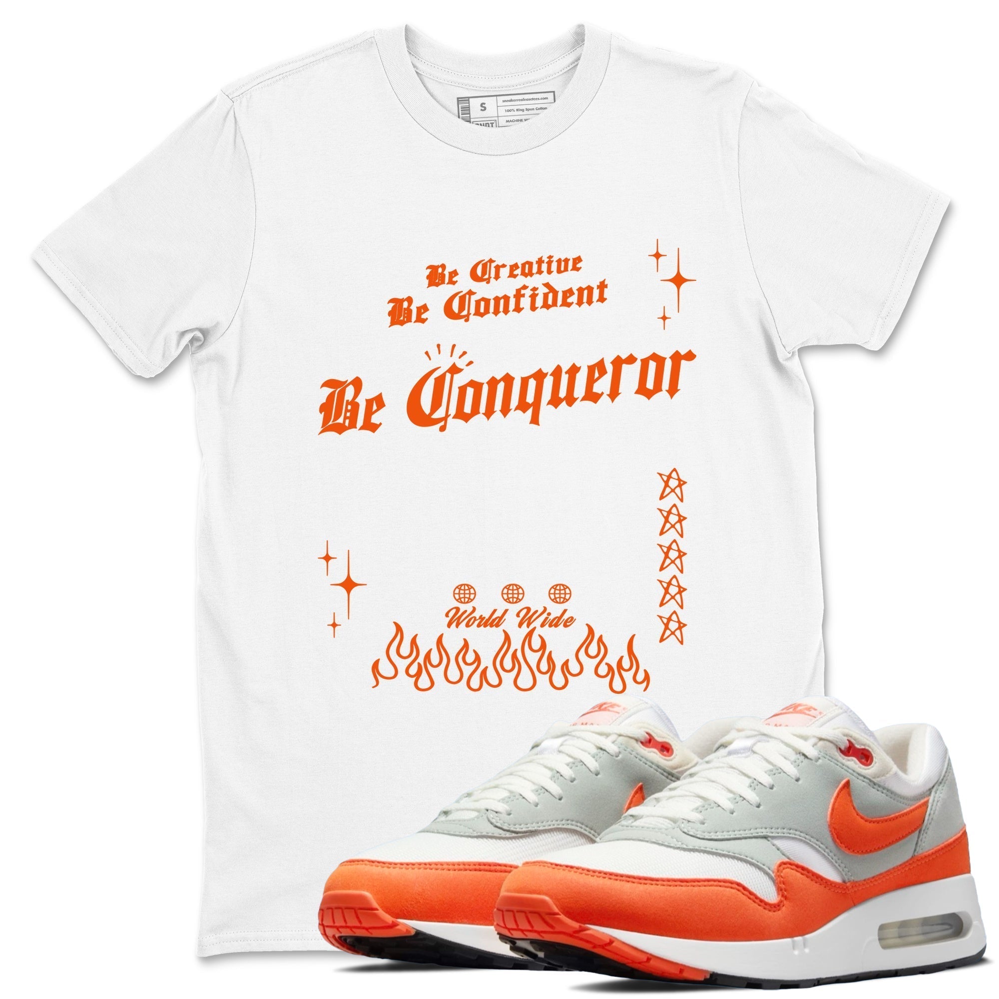 Be Conqueror snkmatch Tees - Air Max 1 Cosmic Clay