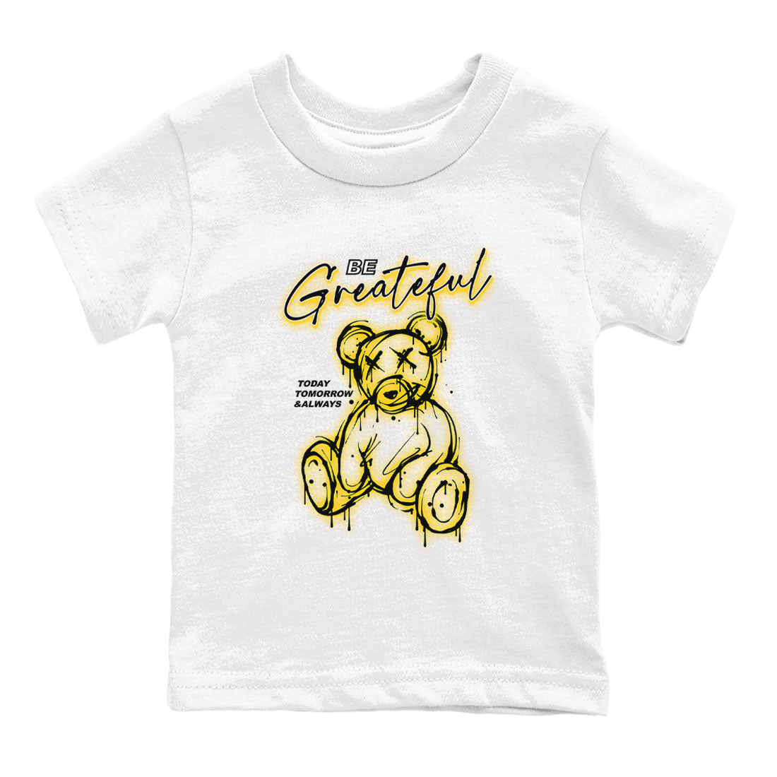 Be Grateful snkmatch Tees Kids - Air Jordan 1 Yellow Ochre