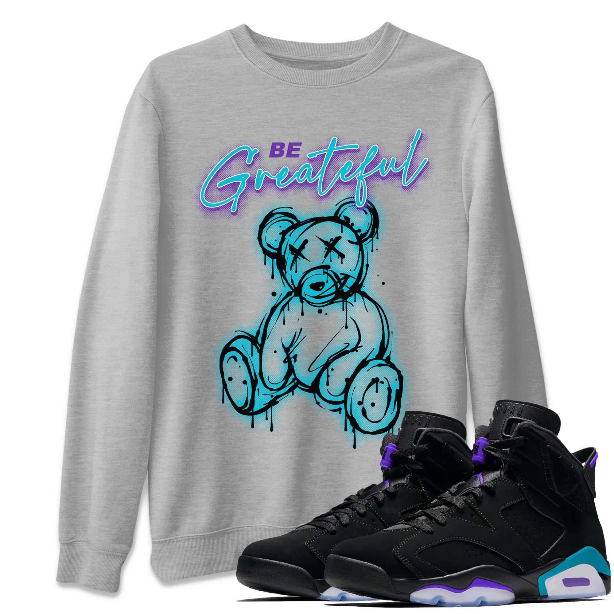 Be Grateful Unisex Tops - Air Jordan 6 Aqua