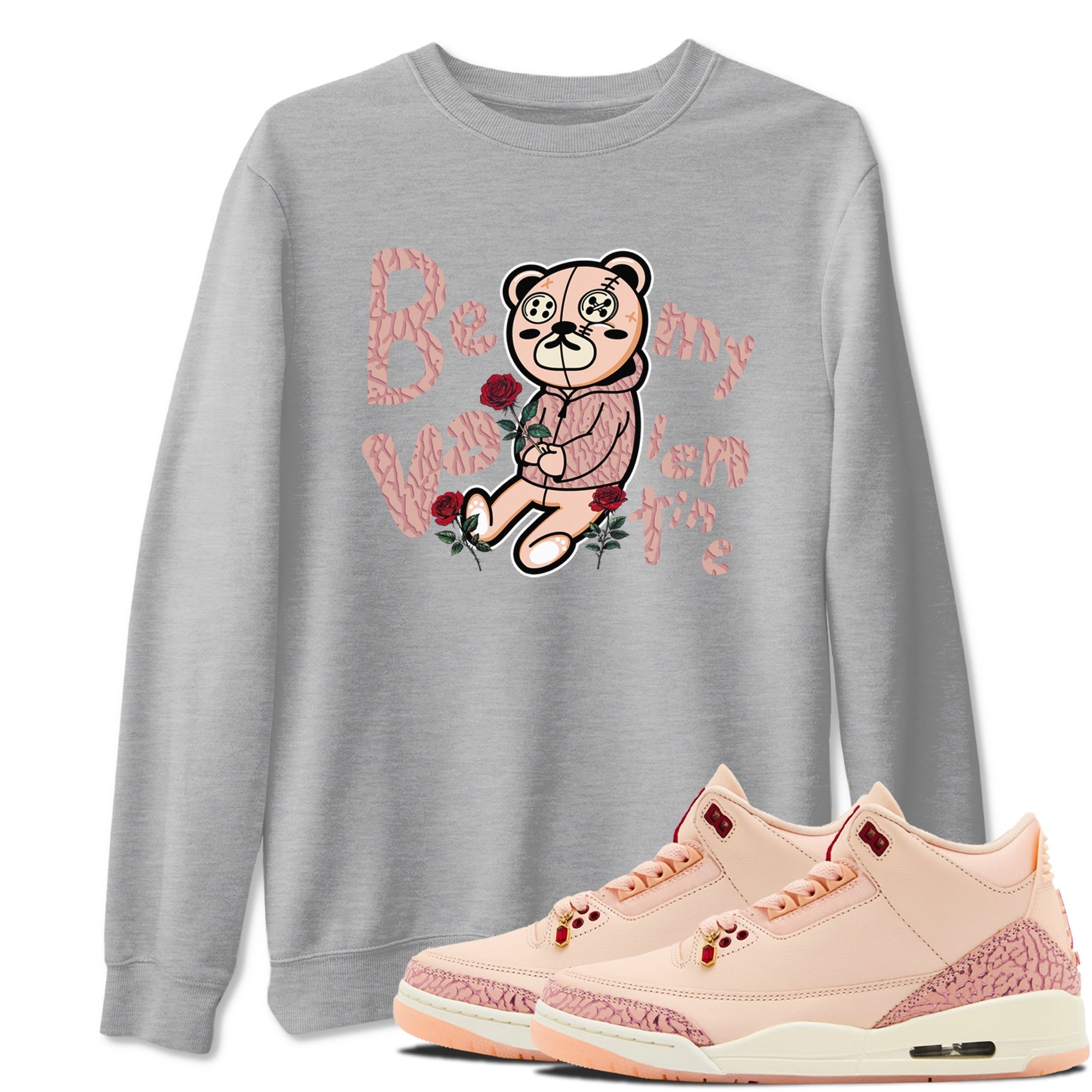Be My Valentine snkmatch Tees - Air Jordan 3 Valentines Day