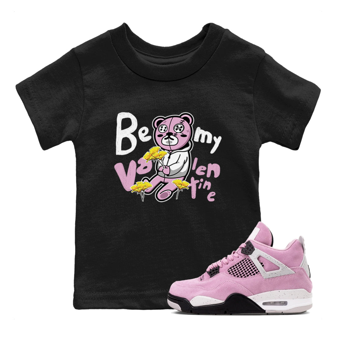 Be my Valentine snkmatch Tees Kids - Air Jordan 4 Orchid