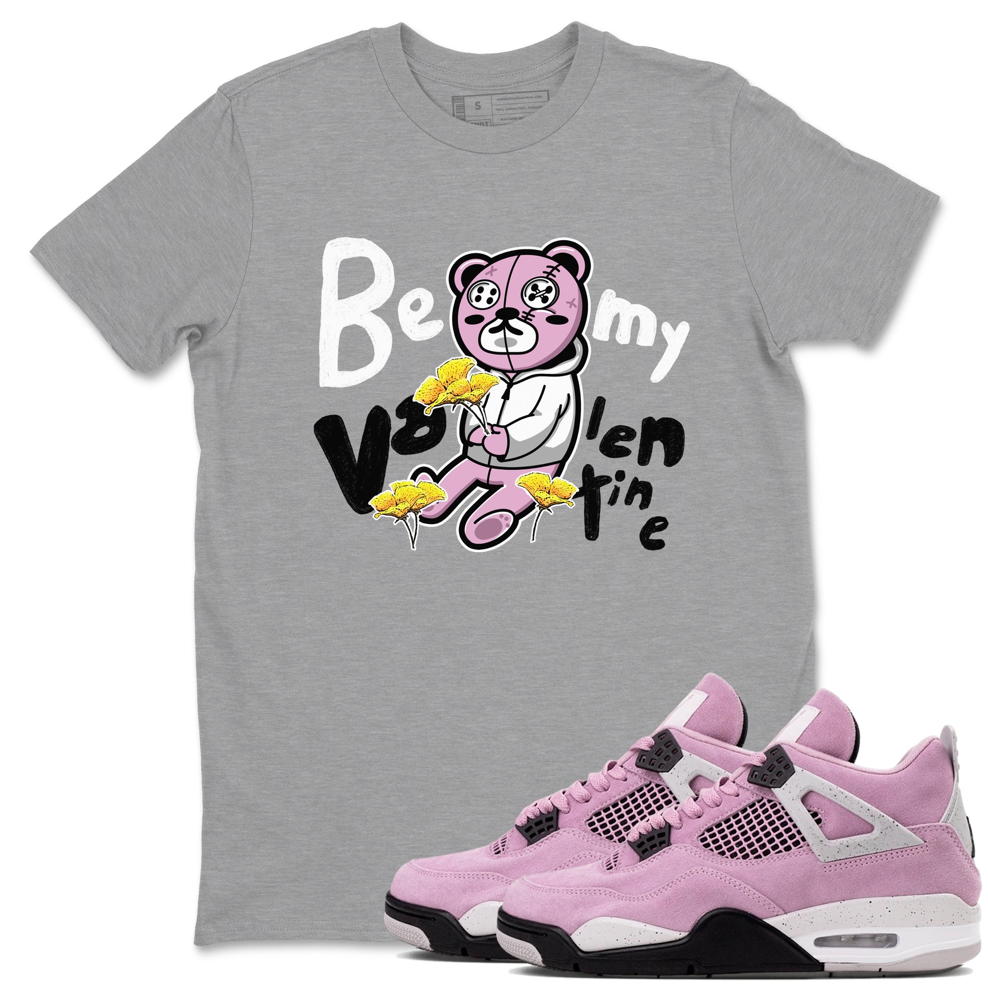 Be my Valentine snkmatch Tees - Air Jordan 4 Orchid