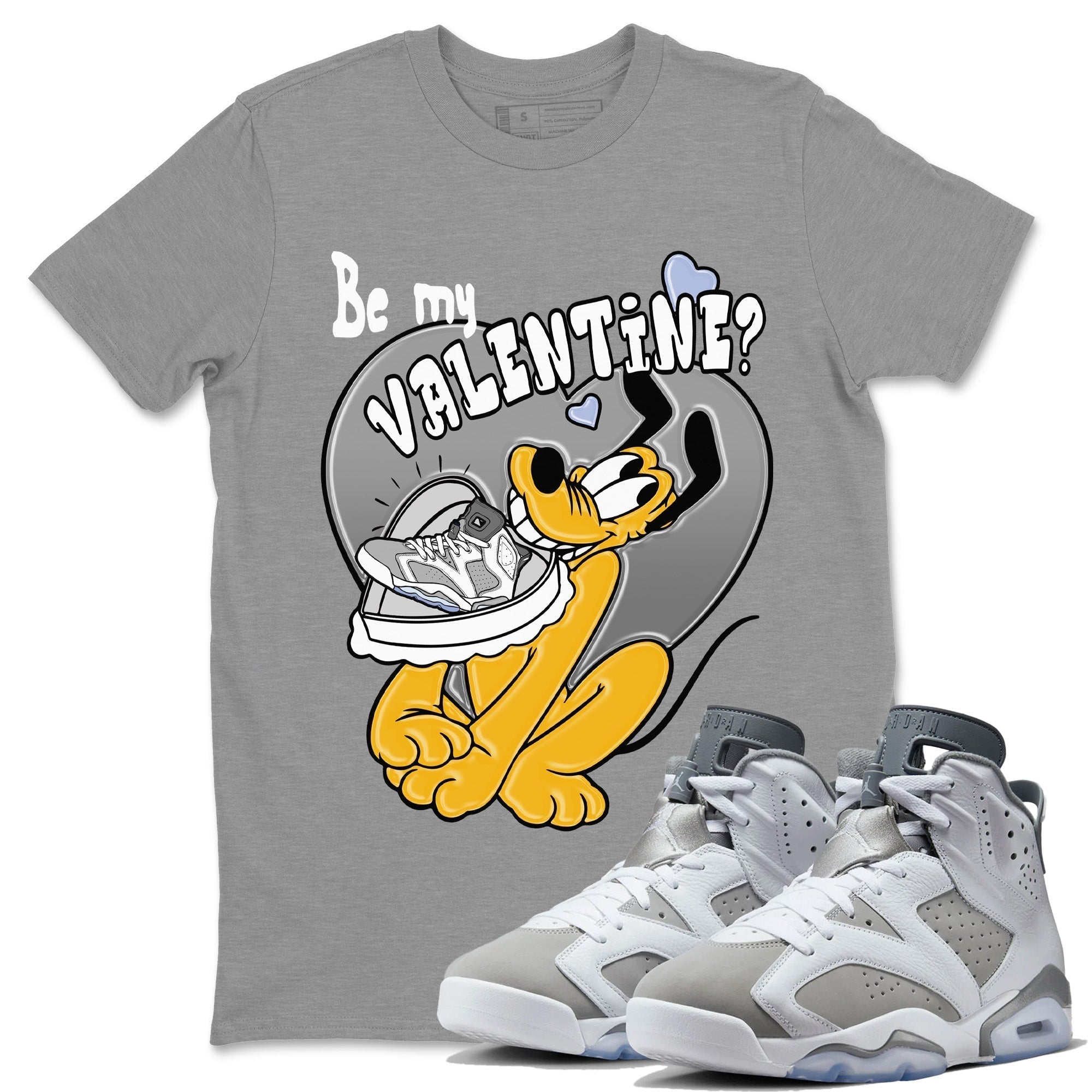 Be My Valentine Unisex Tops - Air Jordan 6 Cool Grey