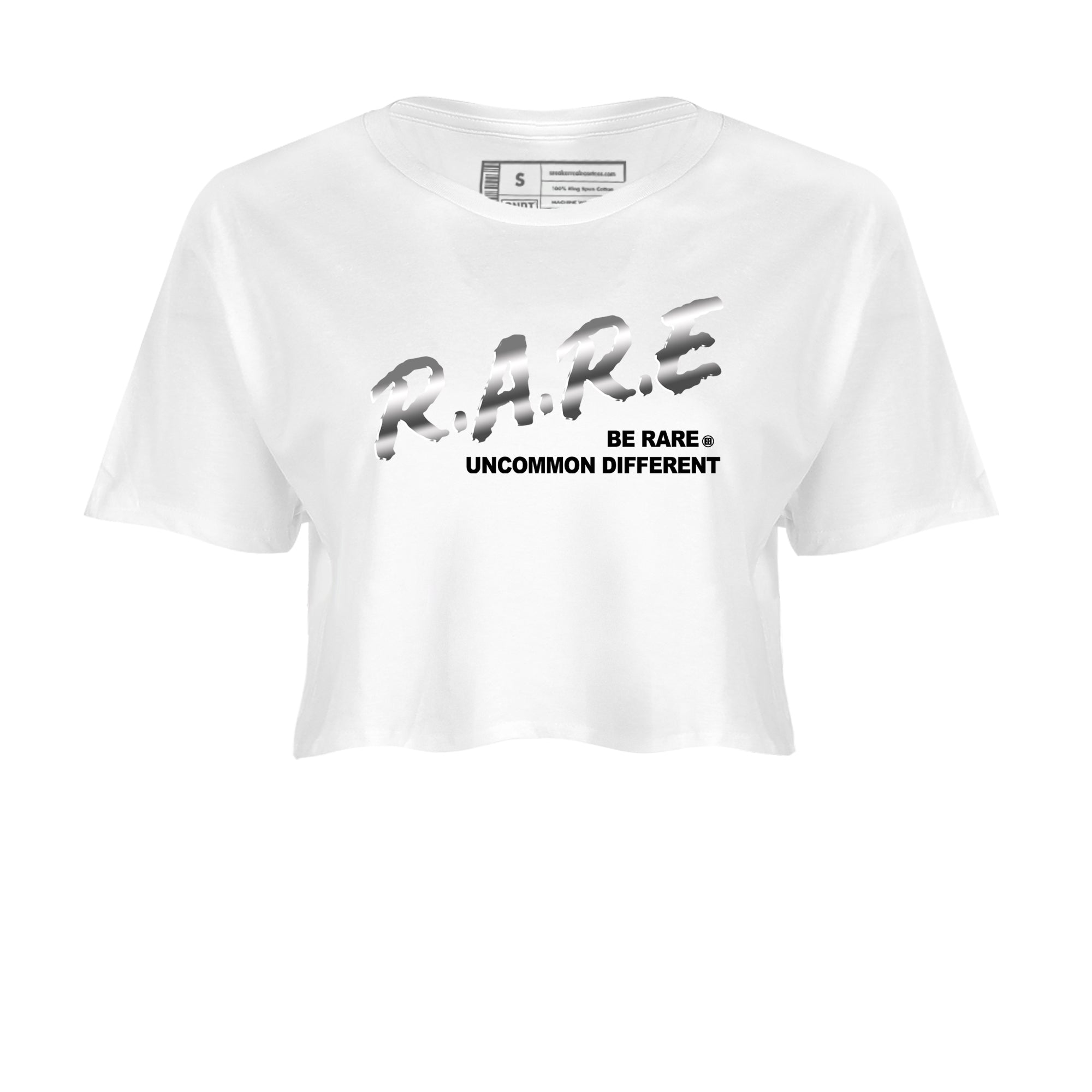 Be Rare Uncommon Different snkmatch Women's Top - AE 1 Silver Metallic