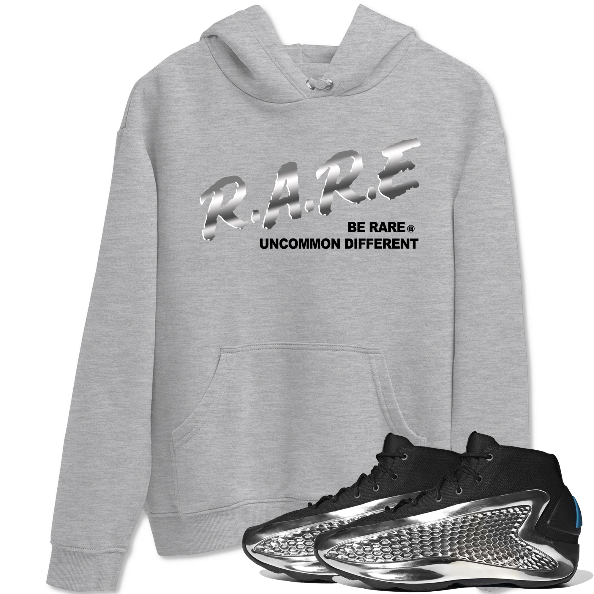 Be Rare Uncommon Different snkmatch Tees - AE 1 Silver Metallic