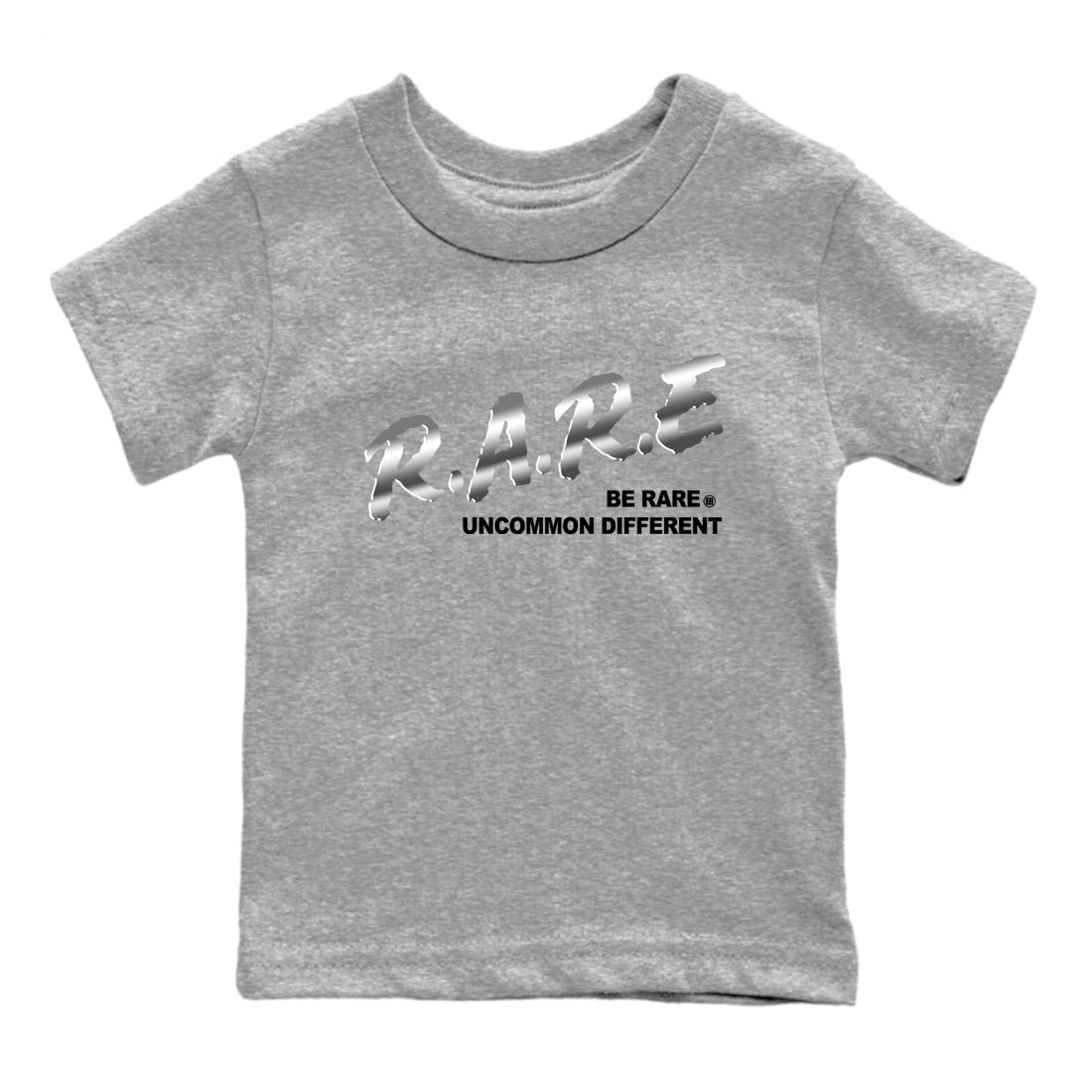Be Rare Uncommon Different snkmatch Tees Kids - AE 1 Silver Metallic