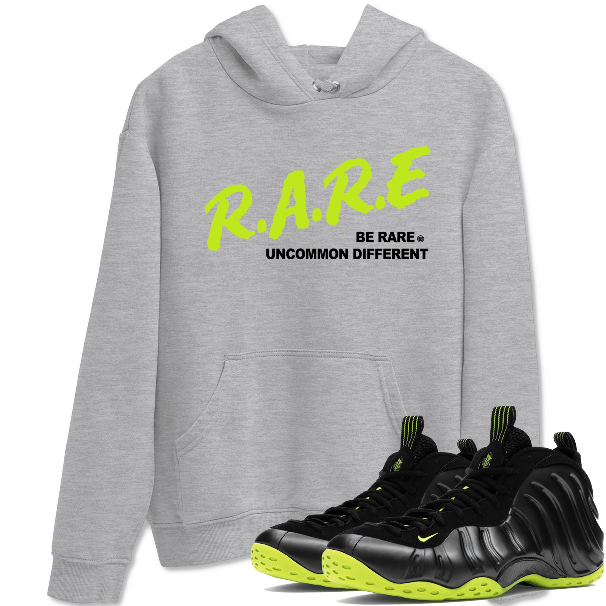 Be Rare Uncommon Different snkmatch Tees - Air Foamposite One Black Volt