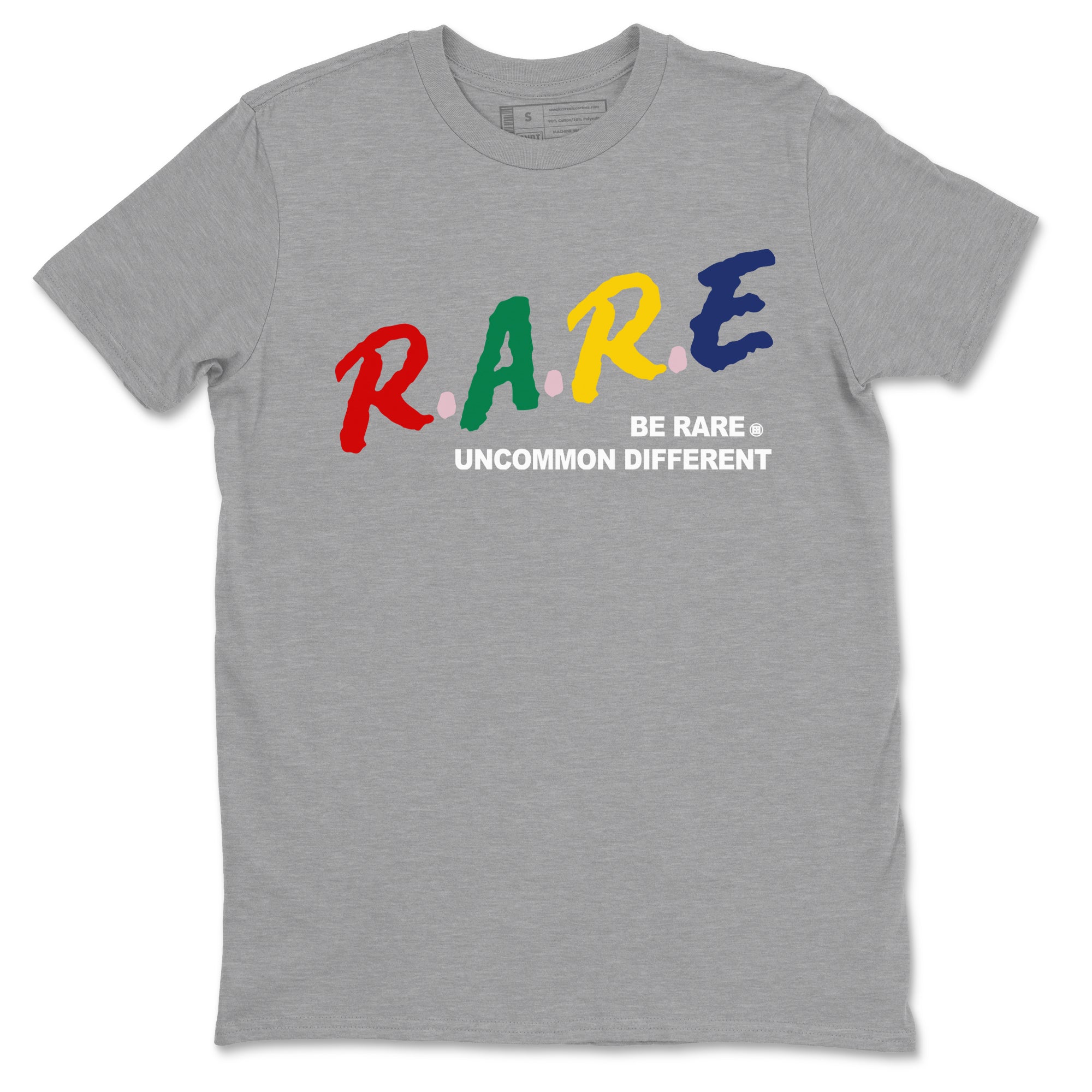 Be Rare Uncommon Different snkmatch Tees - Air Force 3 Blue Void and Tour Yellow