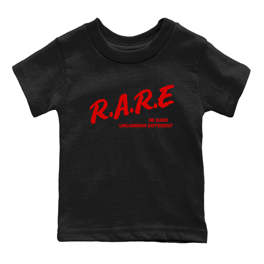 Be Rare Uncommon Different snkmatch Tees Kids - Air Jordan 1 Black Toe Reimagined