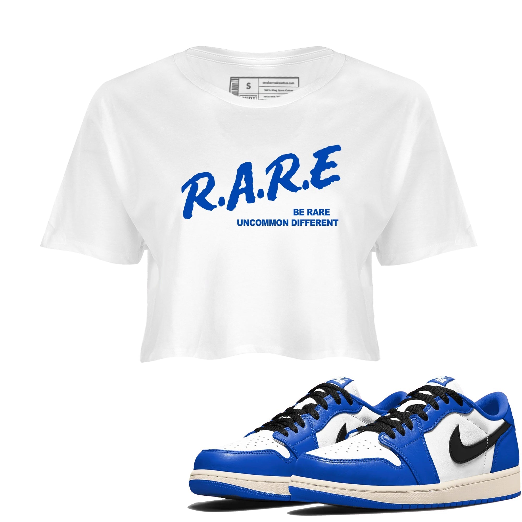 Be Rare Uncommon Different snkmatch Women's Top - Air Jordan 1 Game Royal