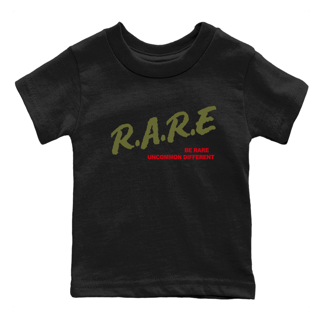 Be Rare Uncommon Different snkmatch Tees Kids - Air Jordan 1 Travis Scott Medium Olive