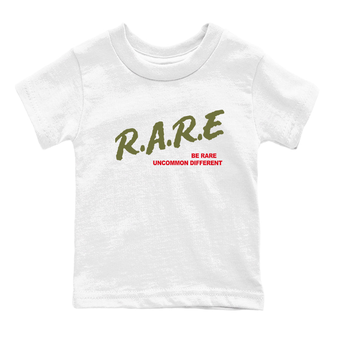 Be Rare Uncommon Different snkmatch Tees Kids - Air Jordan 1 Travis Scott Medium Olive
