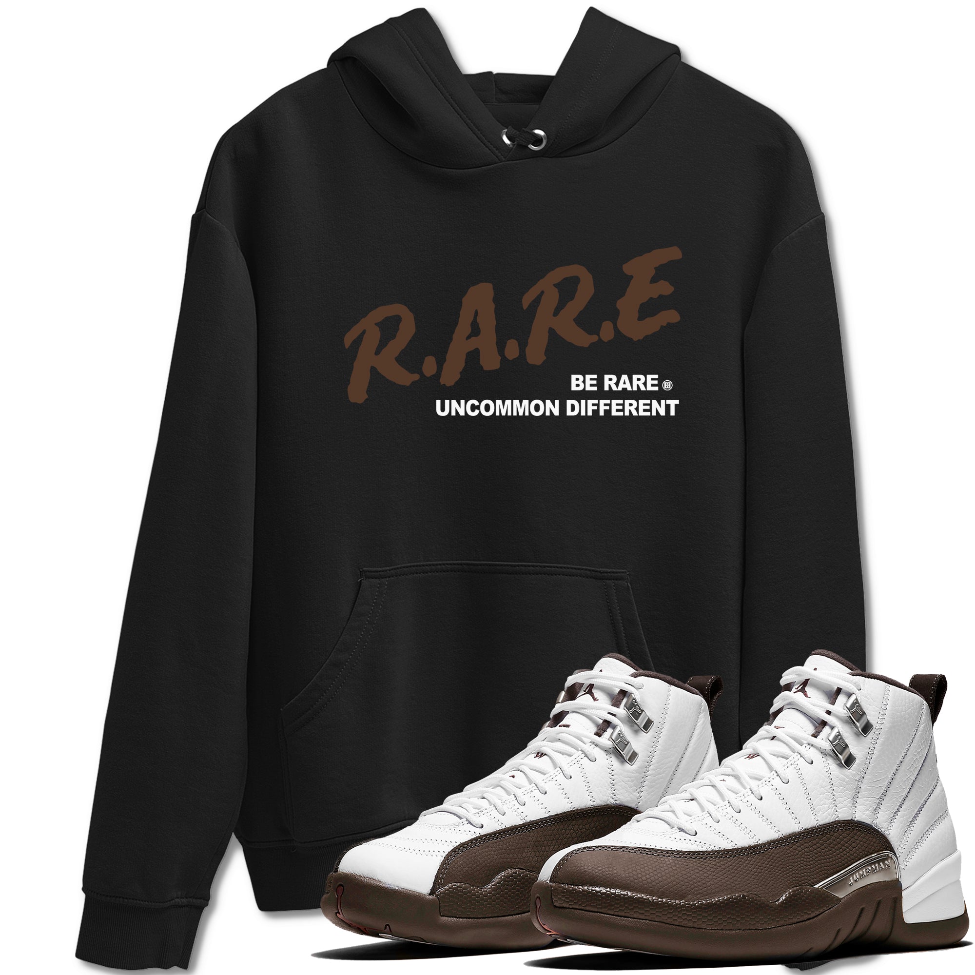 Be Rare Uncommon Different SNRT Sneaker Tees - Air Jordan 12 Baroque Brown