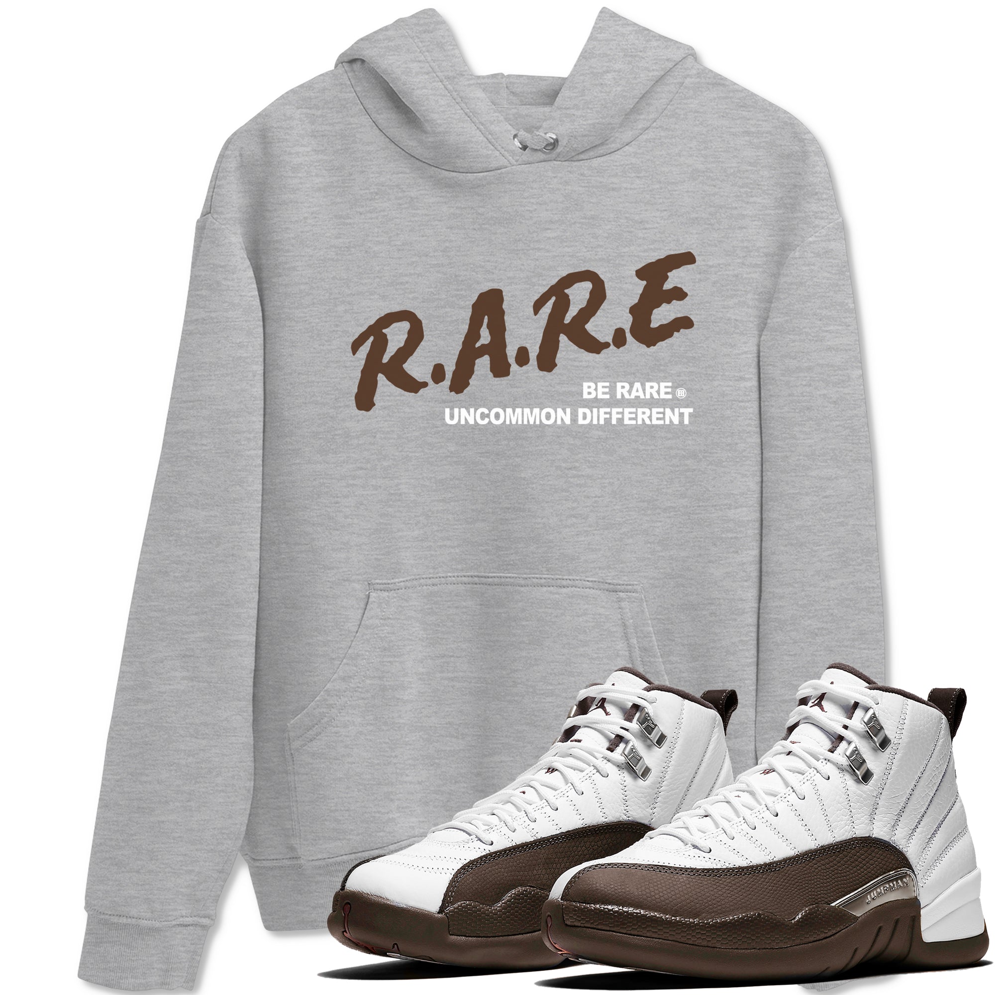 Be Rare Uncommon Different snkmatch Tees - Air Jordan 12 Baroque Brown